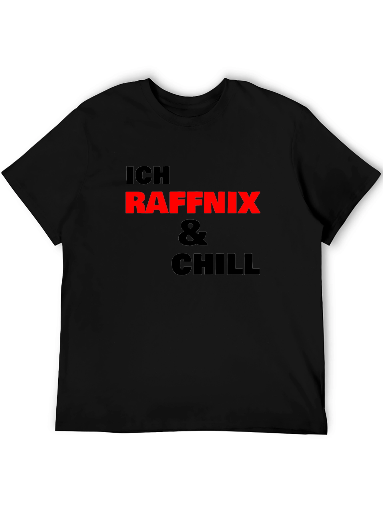 Black Ich Raffnix & Chill Black T-Shirt view 5