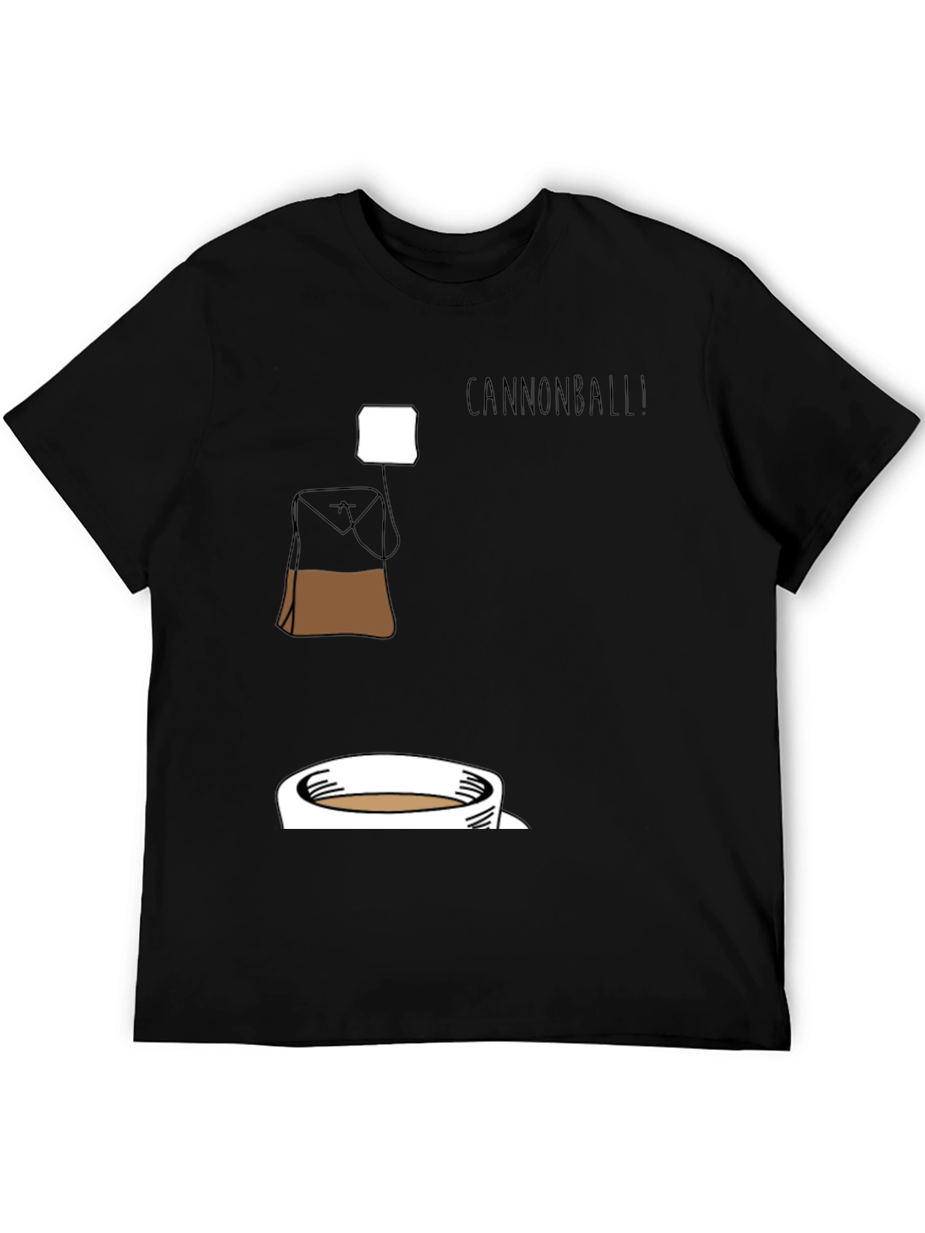Black Cannonball Tea T-Shirt - Brewtiful Design! view 5