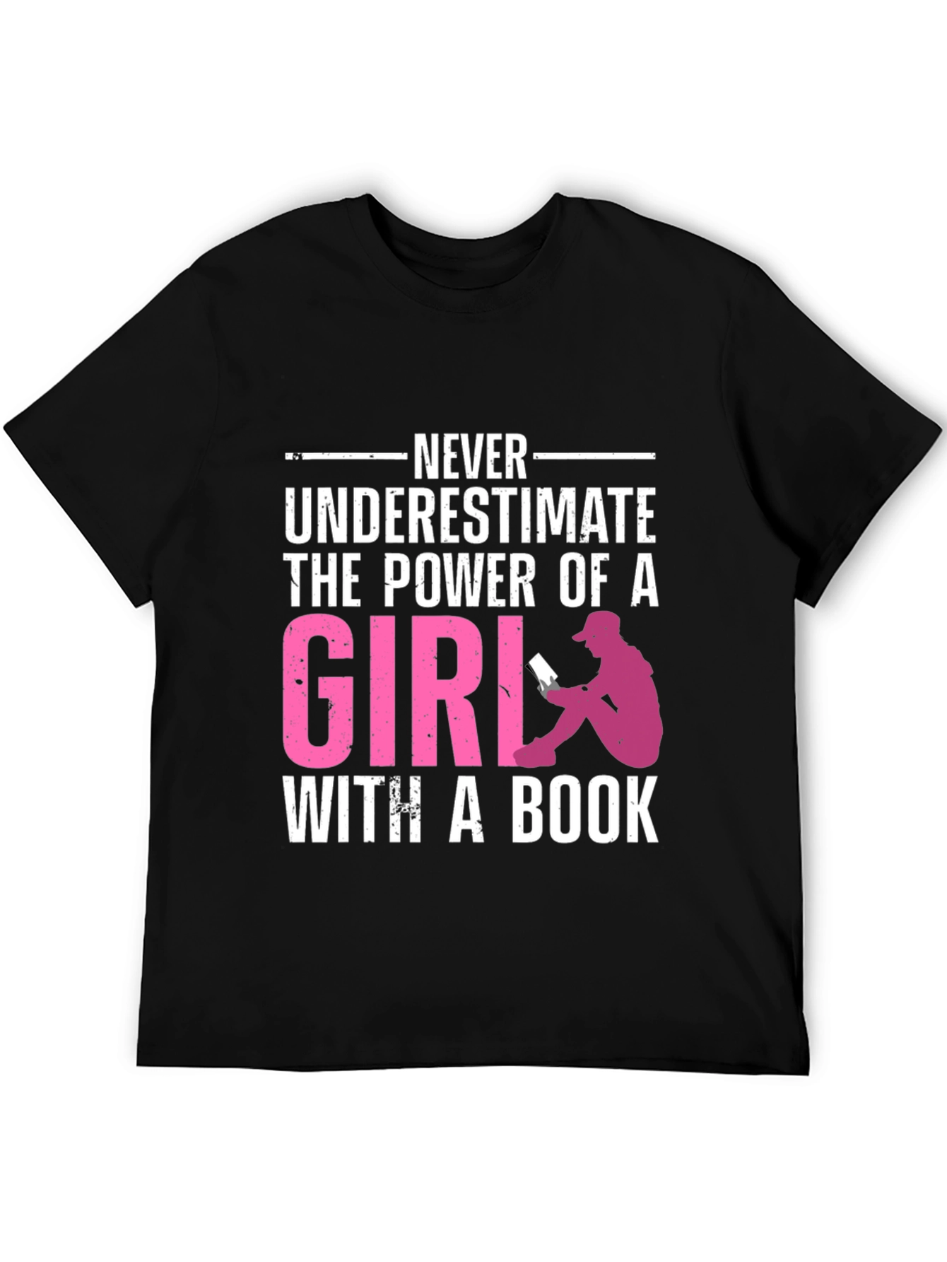 Black Power of a Girl with a Book T-Shirt view 5