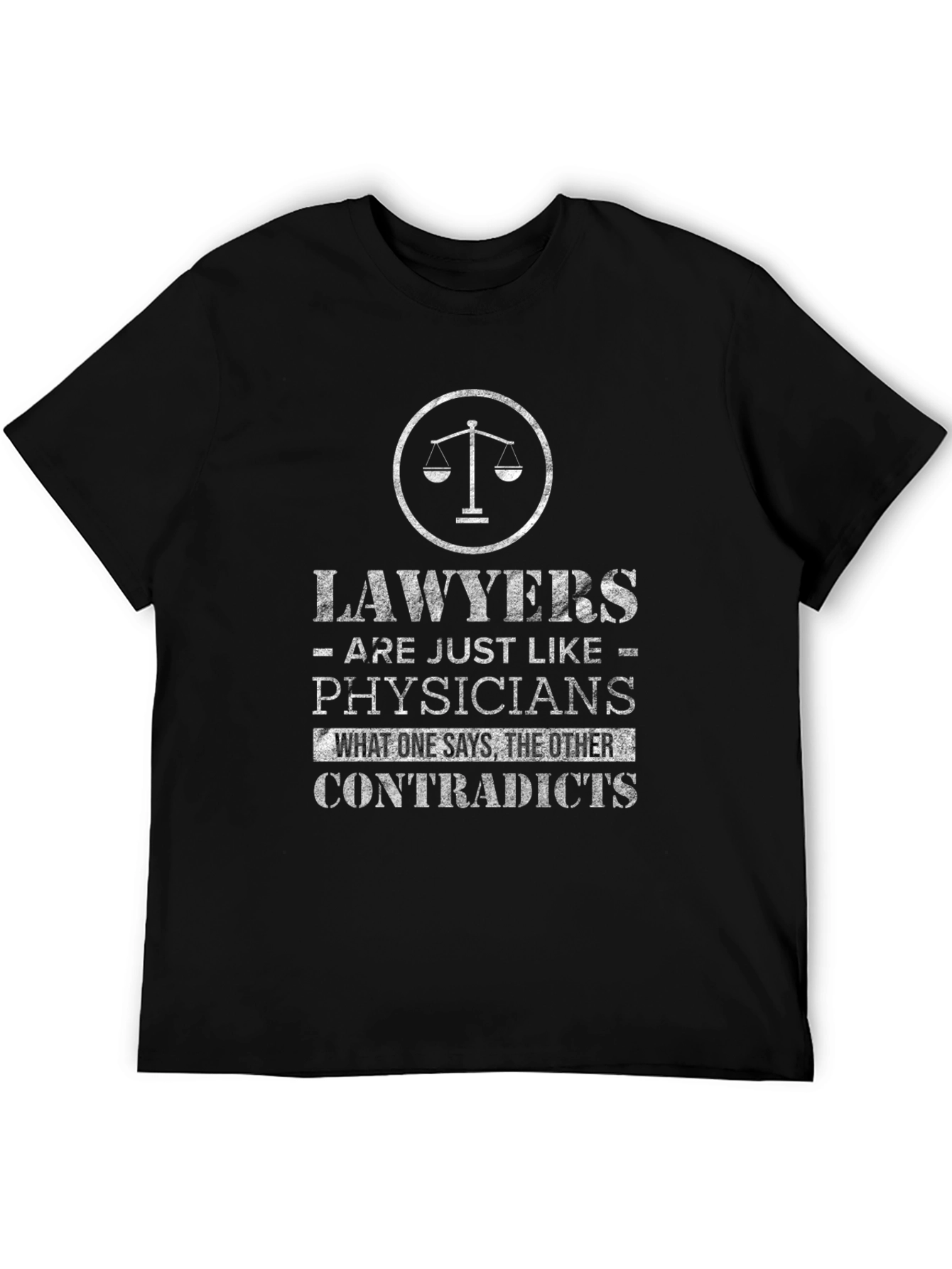Lawyers vs Physicians Graphic Tee - Funny T-Shirt - 5