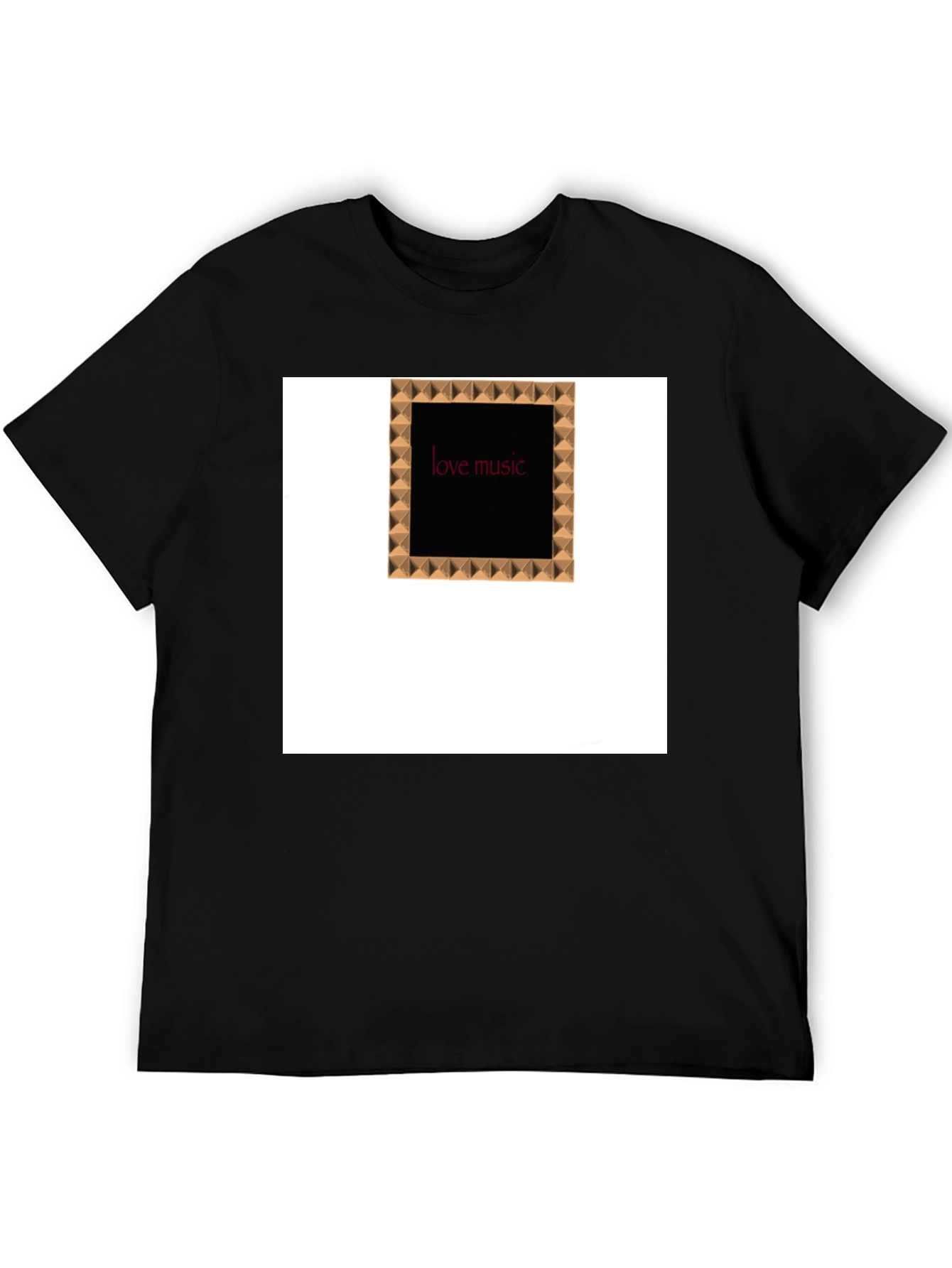 Black Love Music Tee - Black T-Shirt view 5