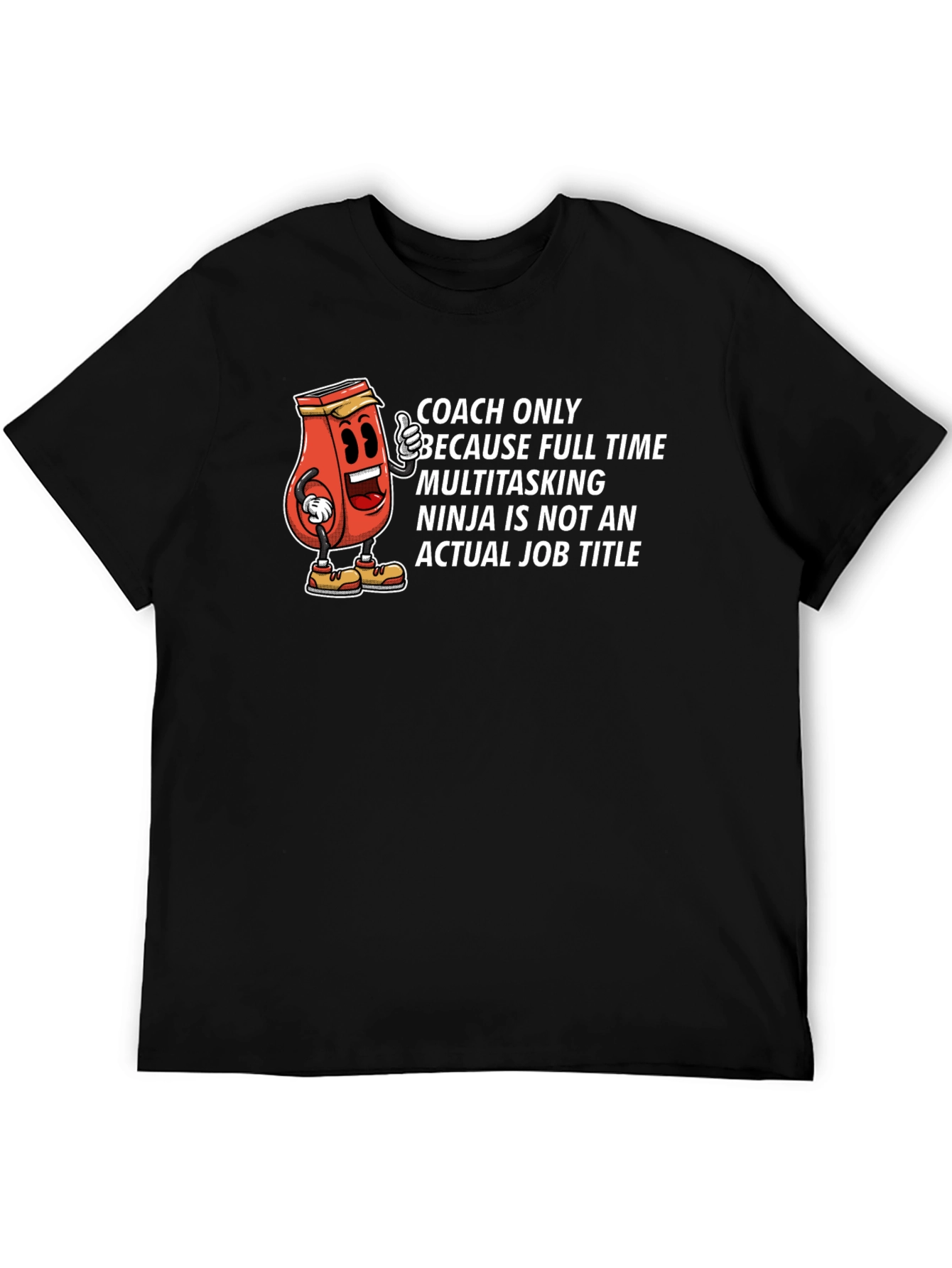 Black Coach Multitasking Ninja T-Shirt view 5