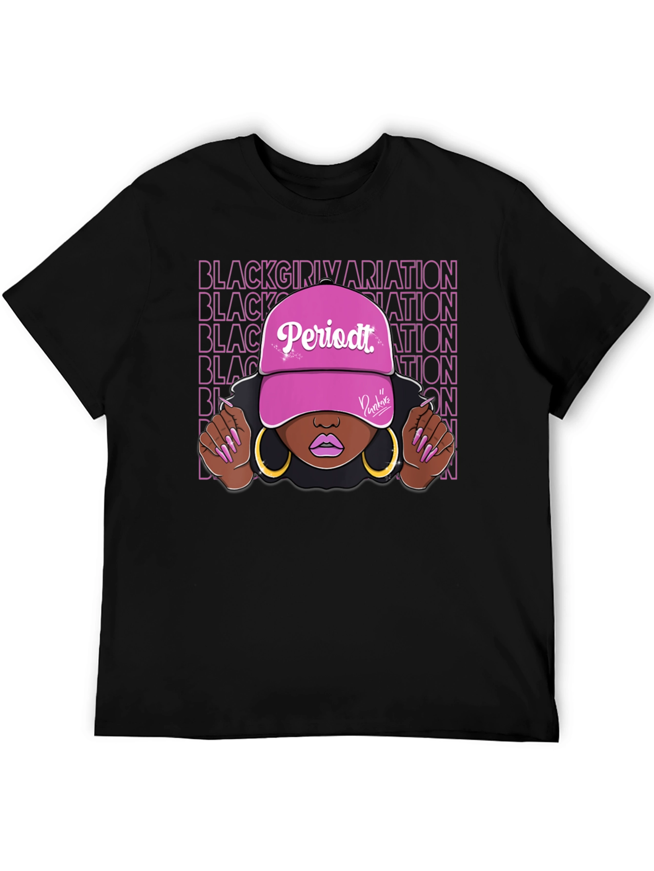 Black Black Girl Periodt T-Shirt view 5