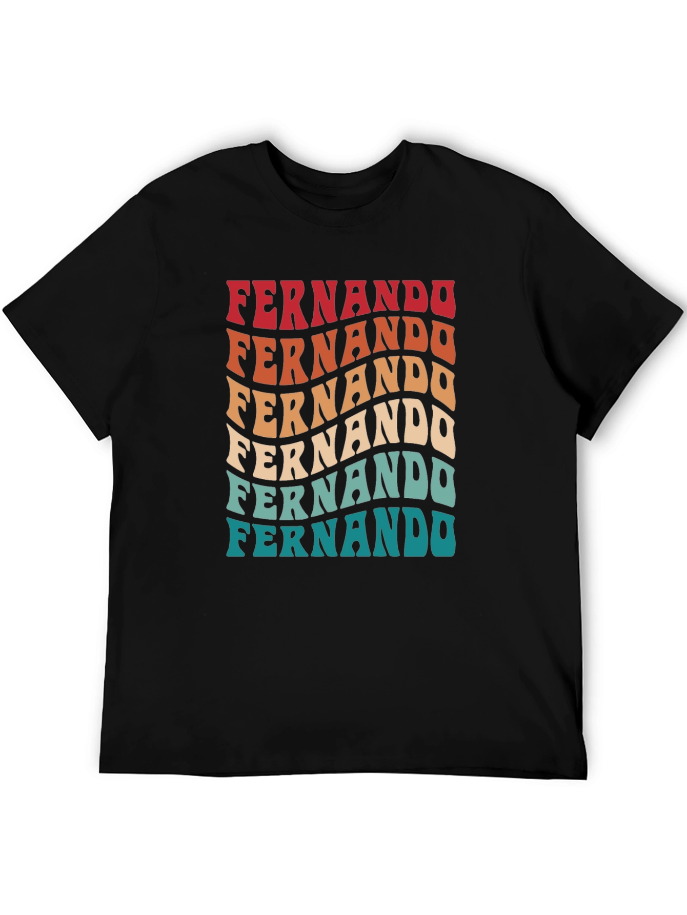 Fernando Retro Wavy Text T-Shirt - 5