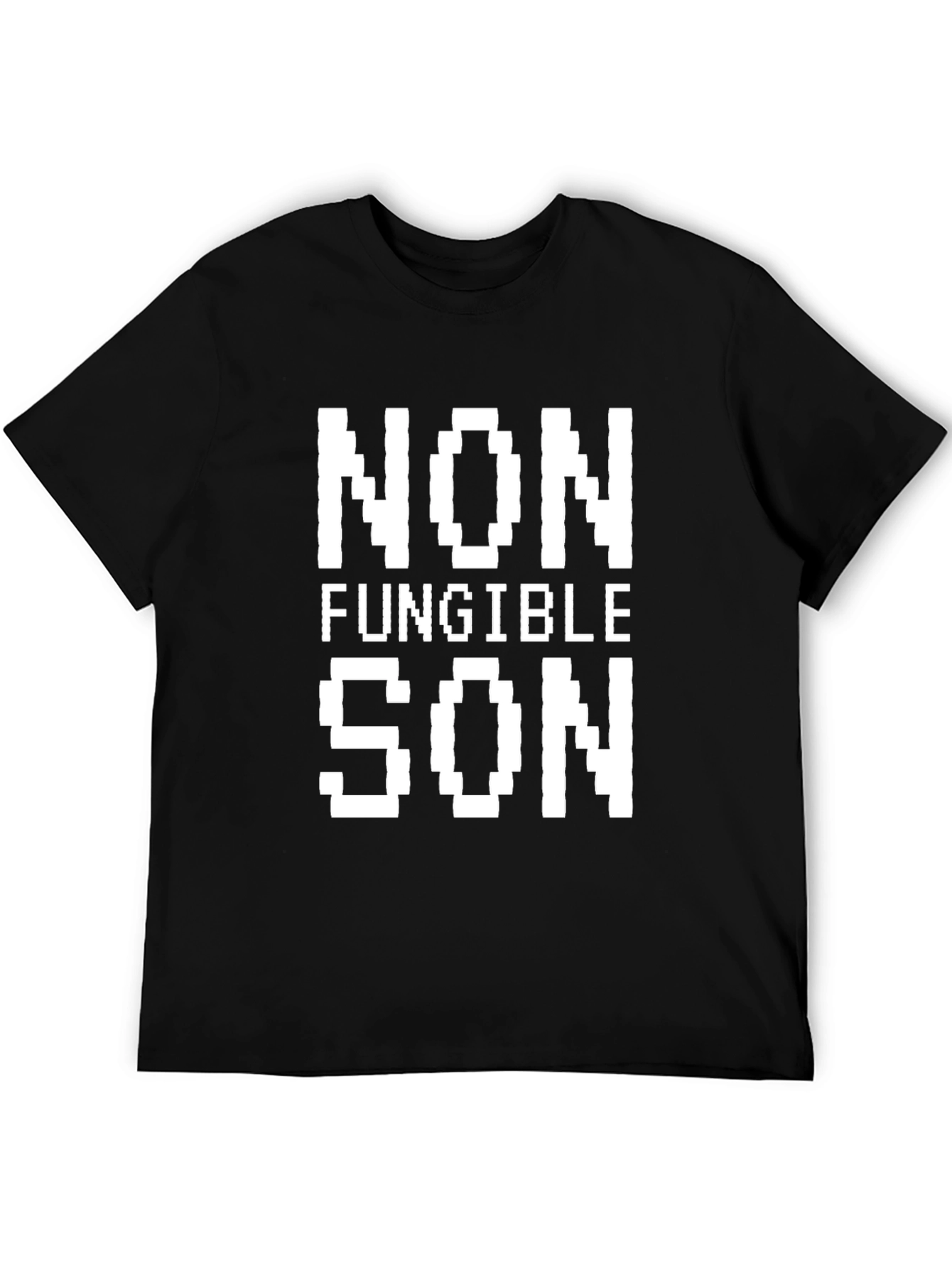Black Non-Fungible Son Pixel Art T-Shirt - Black view 5