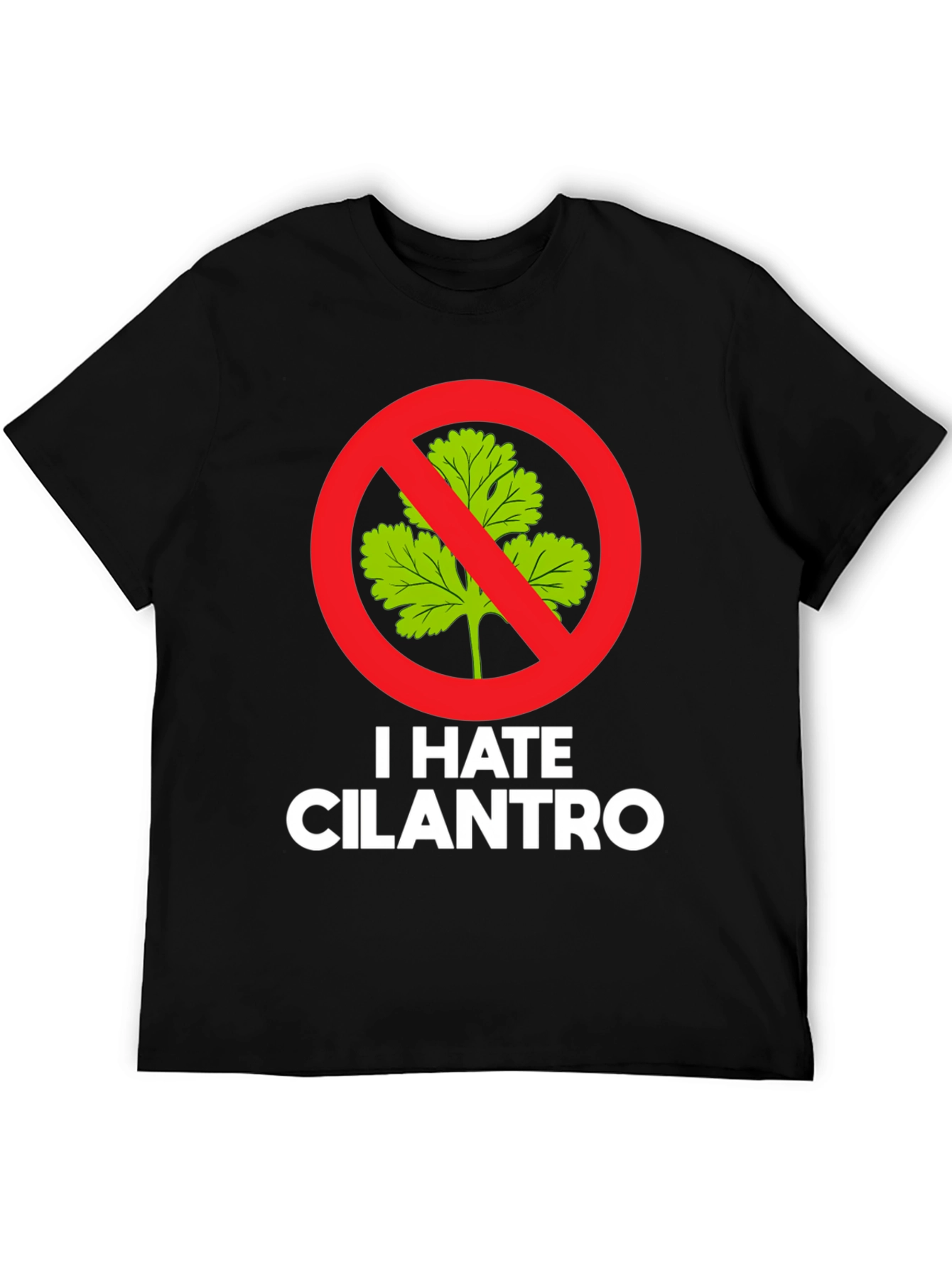 Black I Hate Cilantro Graphic Tee view 5