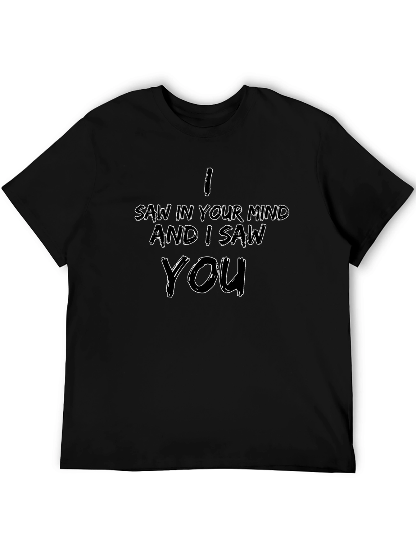 Black Mind's Eye Graphic Tee - I Saw In Your Mind T-Shirt view 5