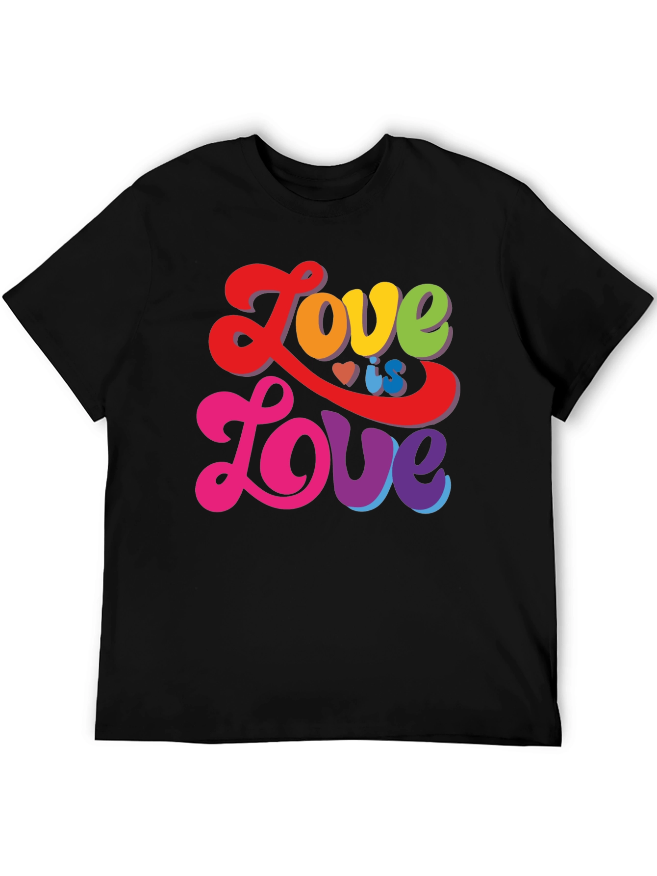 Black Love is Love Rainbow Graphic Tee view 5