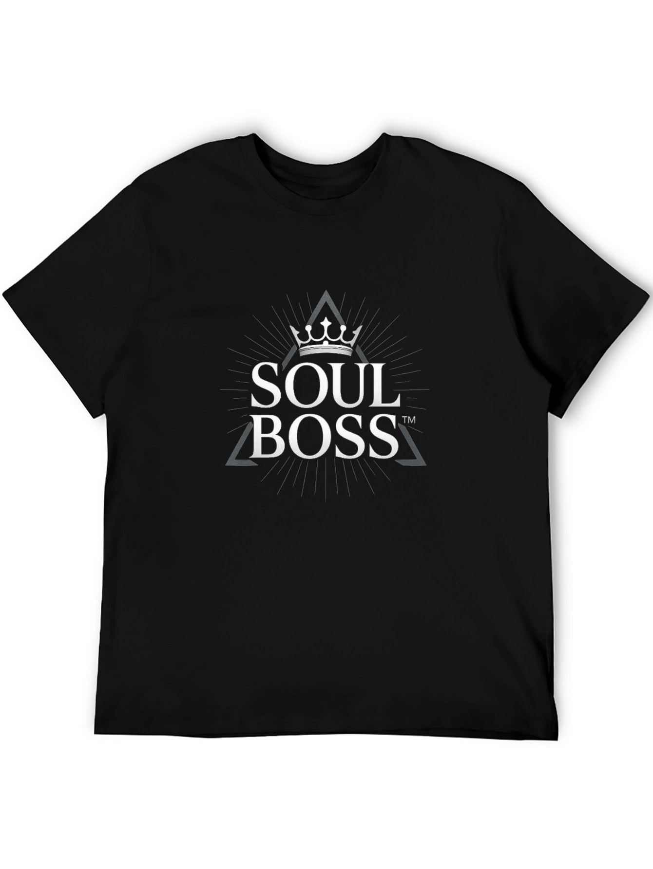 Black Soul Boss Black Graphic T-Shirt view 5