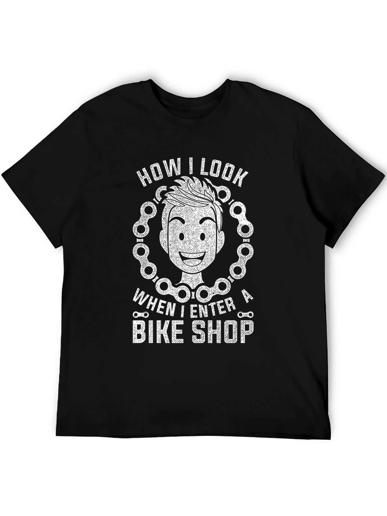 Black Bike Shop T-Shirt - Cyclist Humor Tee view 5