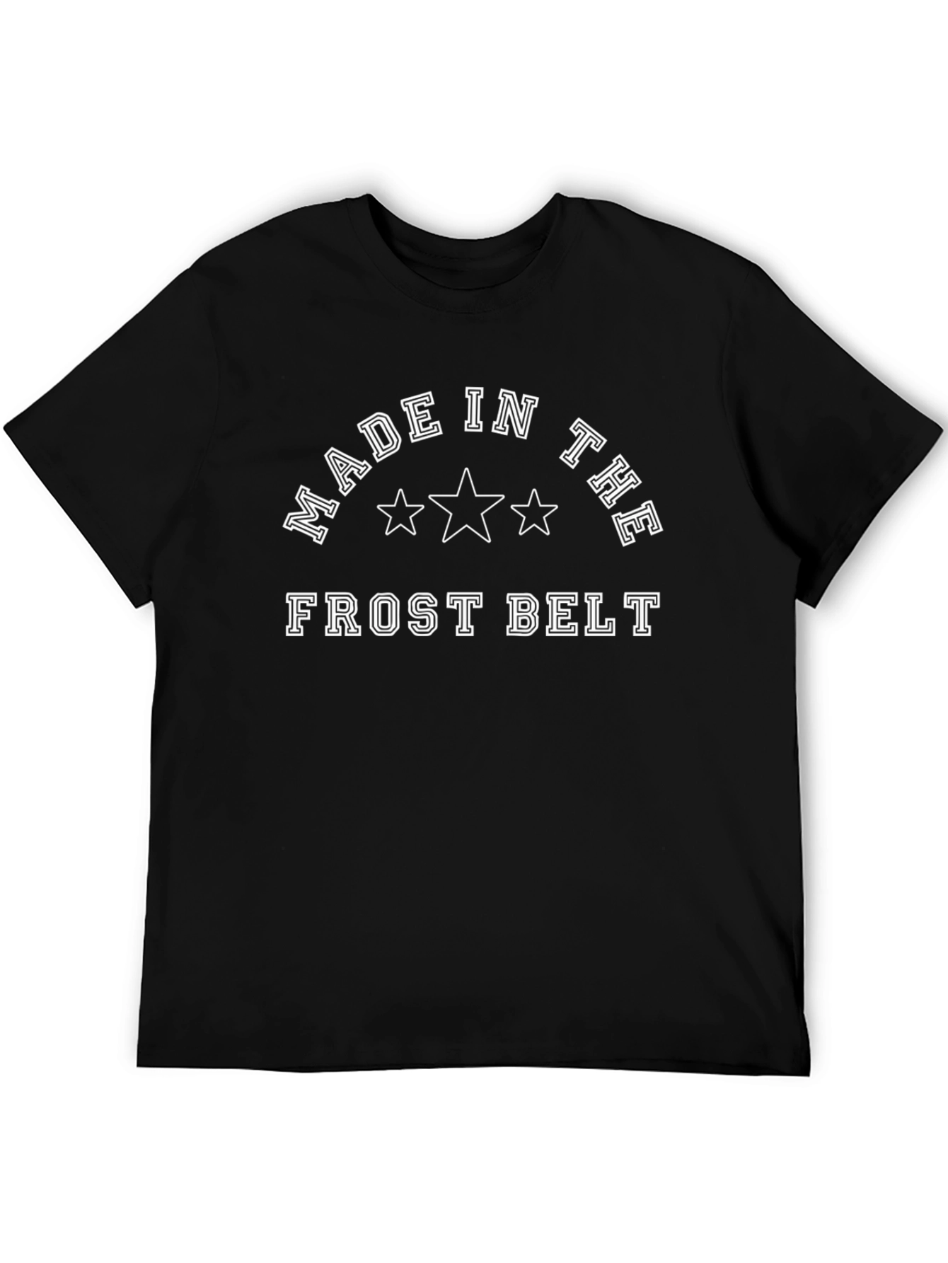 Black Frost Belt Graphic Tee - Black Crew Neck view 5