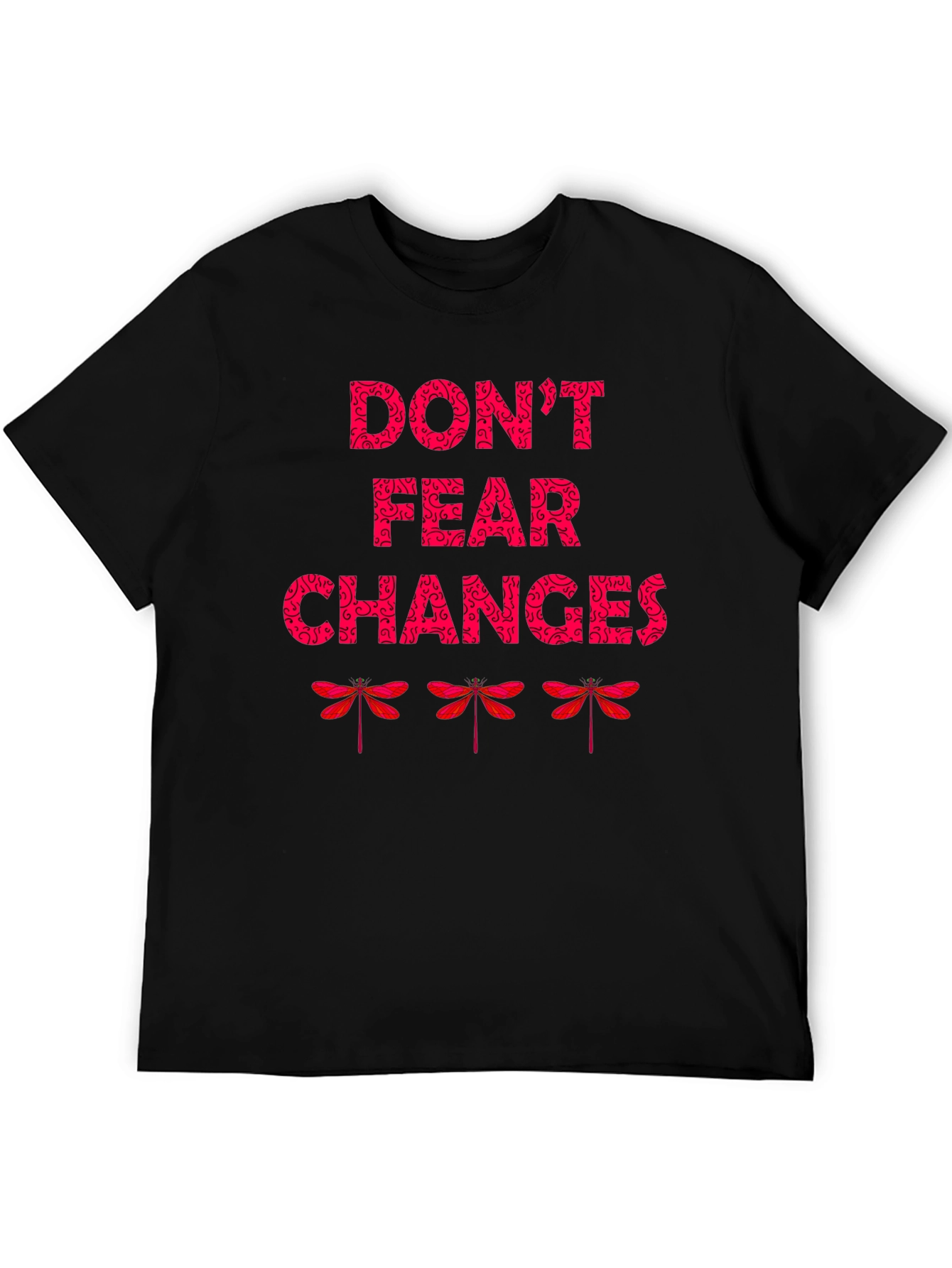 Black Don't Fear Changes Graphic T-Shirt view 5