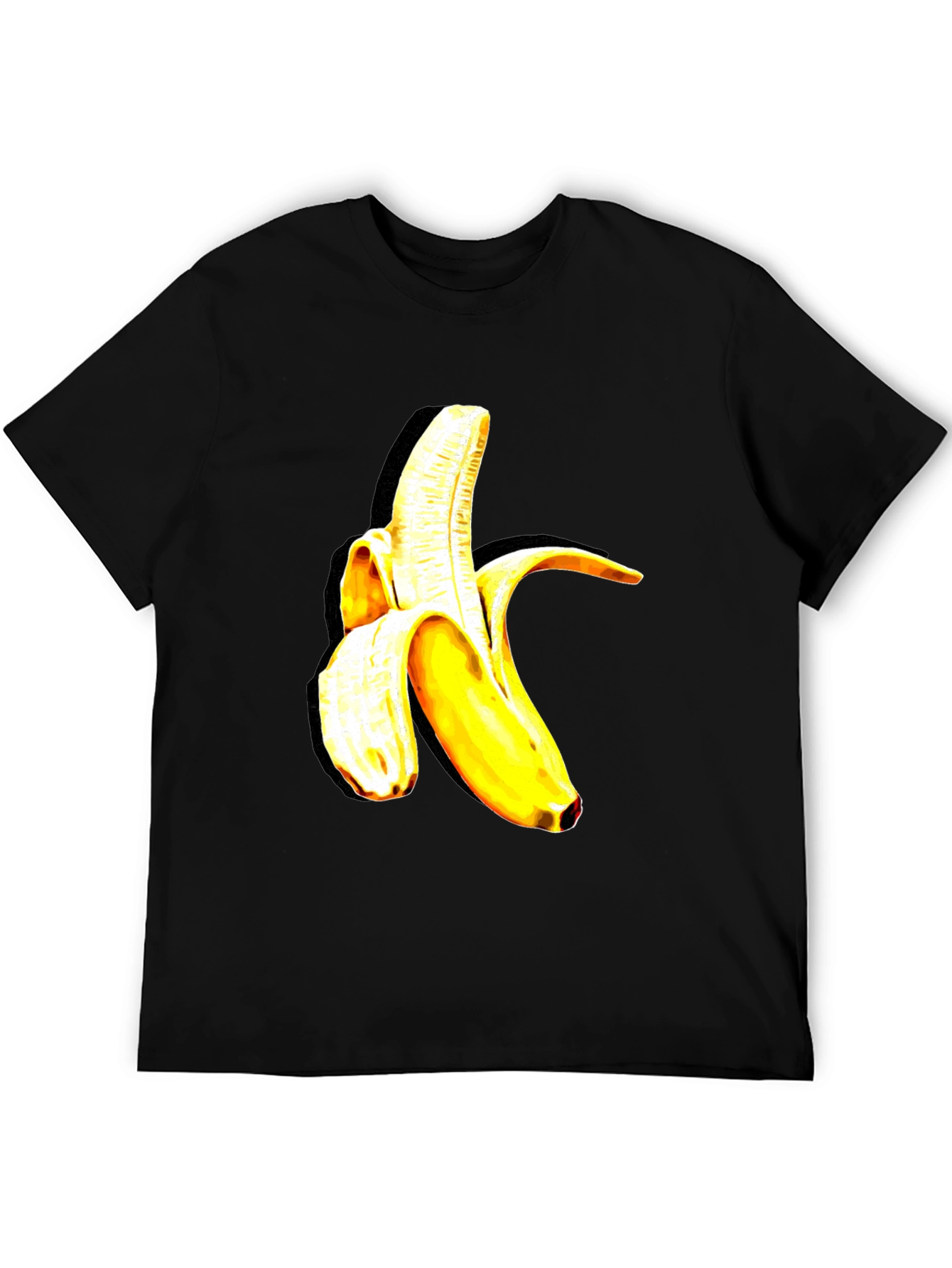 Black Banana Graphic Tee - Trendy Fruit Design view 5
