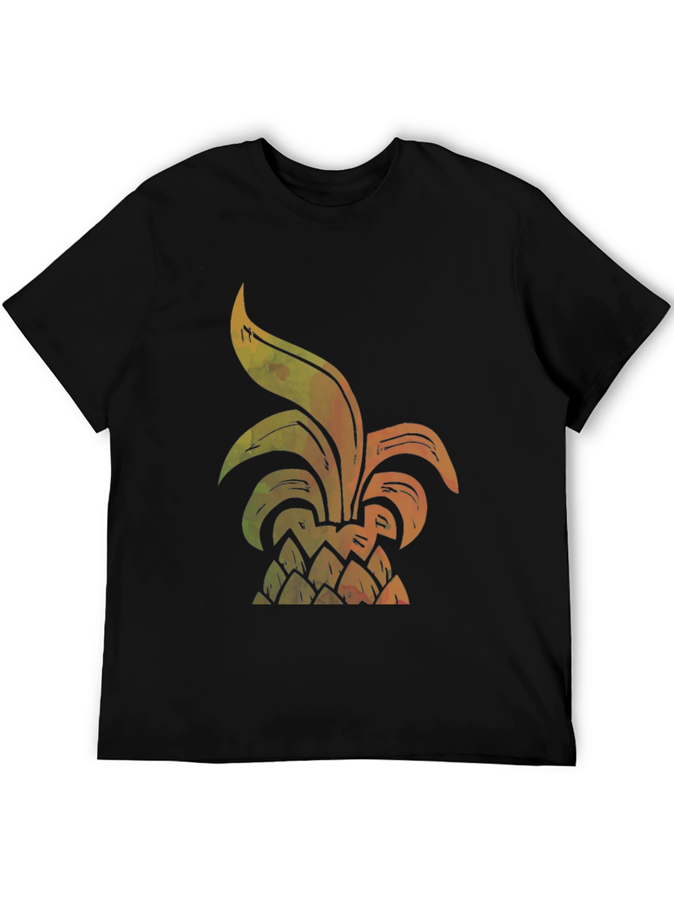 Black Pineapple Graphic Tee - Tropical Vibes view 5