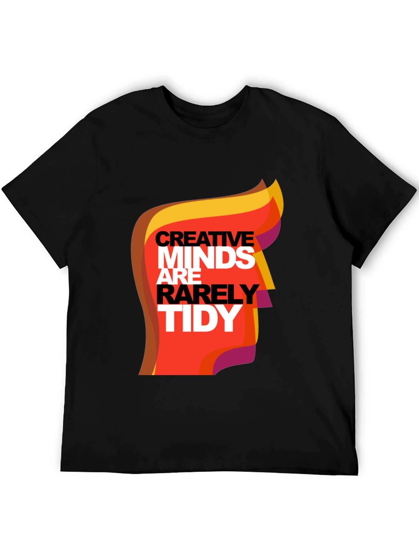 Black Creative Minds Graphic Tee - Unisex Black T-Shirt view 5