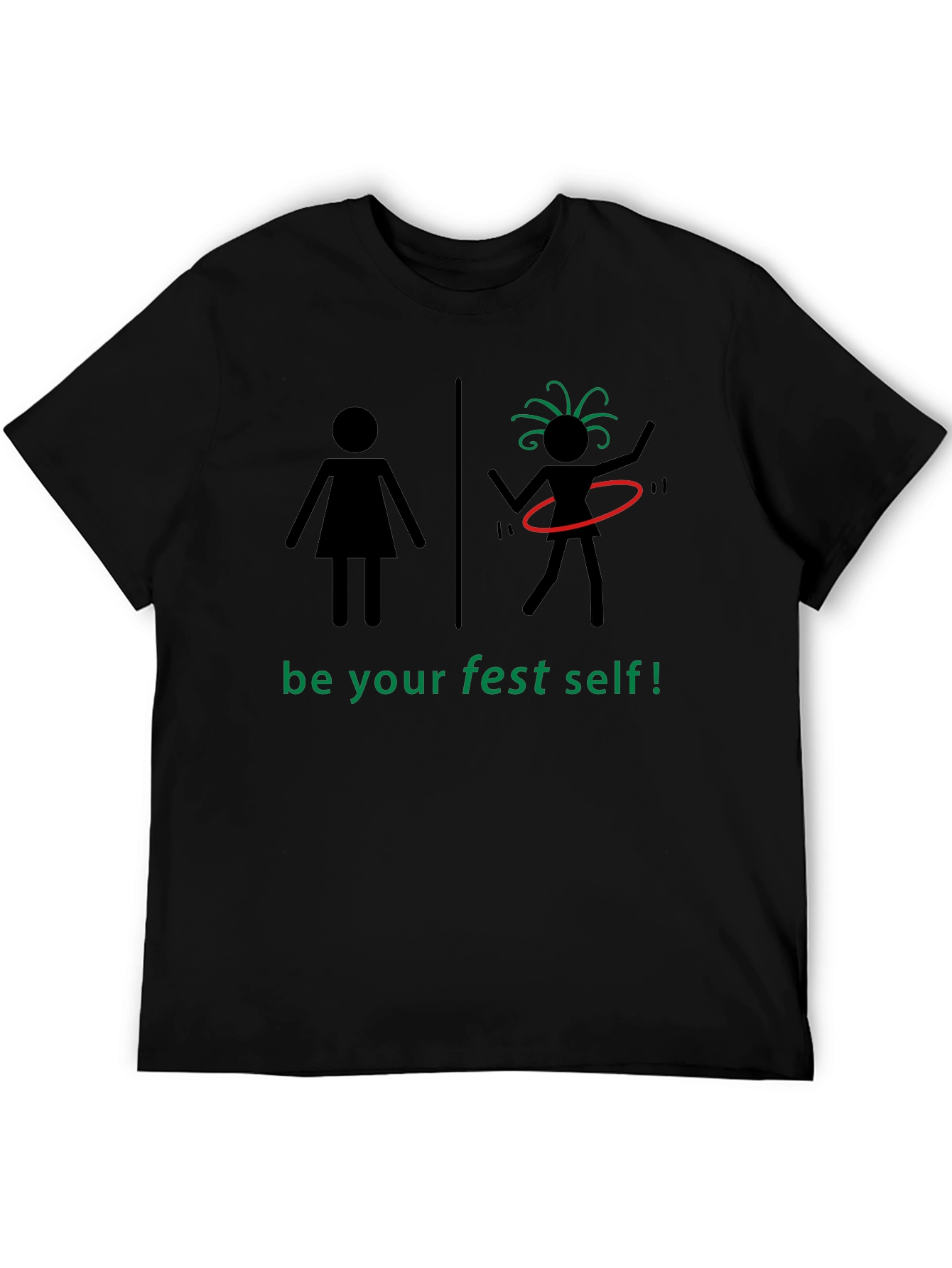 Be Your Fest Self Black T-Shirt - 5