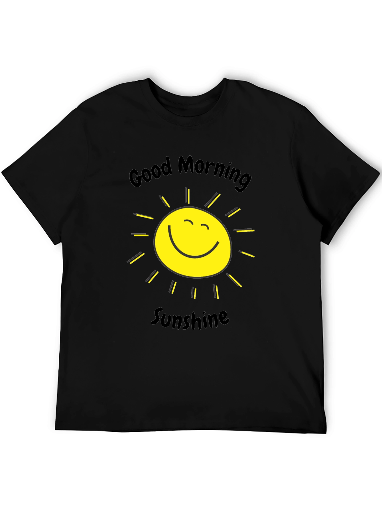 Black Good Morning Sunshine Graphic Tee view 5