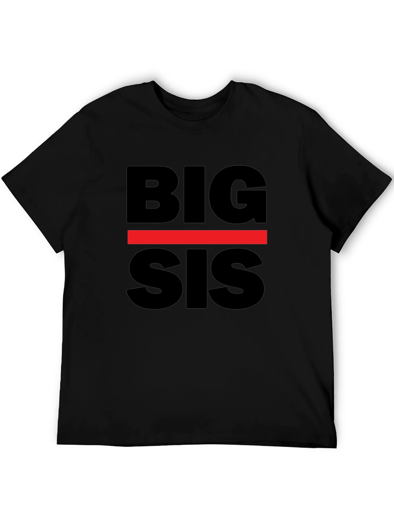 Black Big Sis Graphic T-Shirt - Black Tee view 5