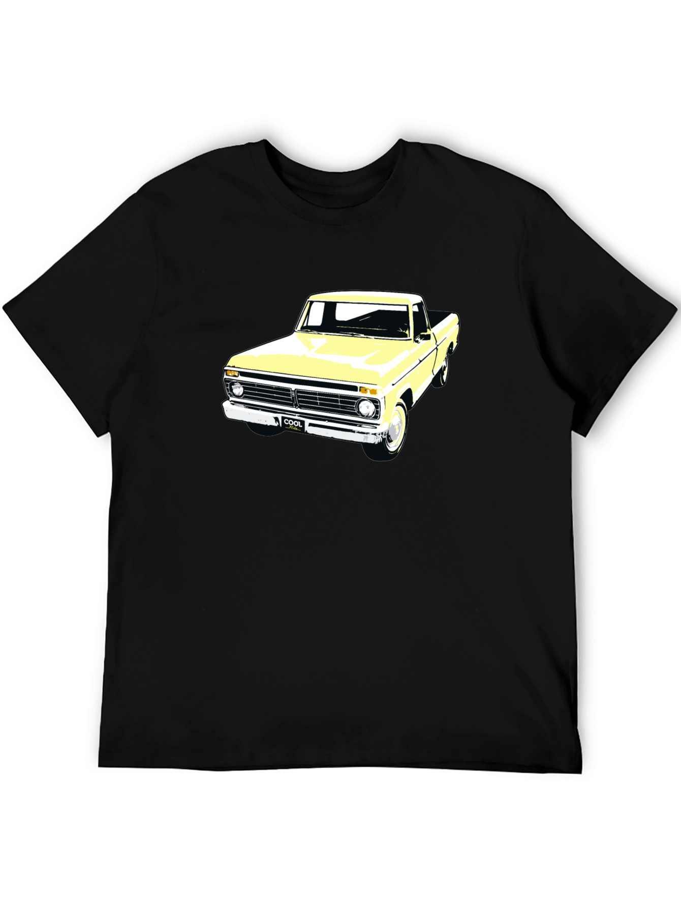 Black Classic Truck Graphic Tee - Cool Vintage Style view 5