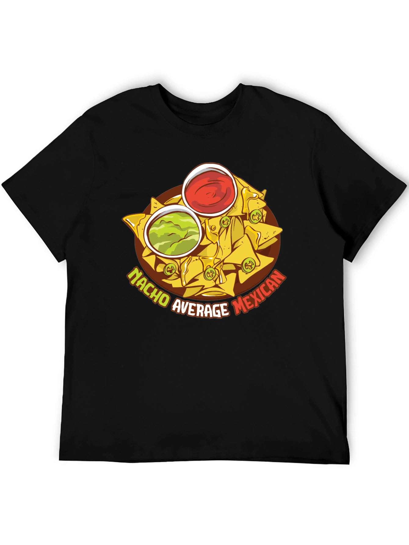 Black Nacho Average Mexican Food T-Shirt view 5