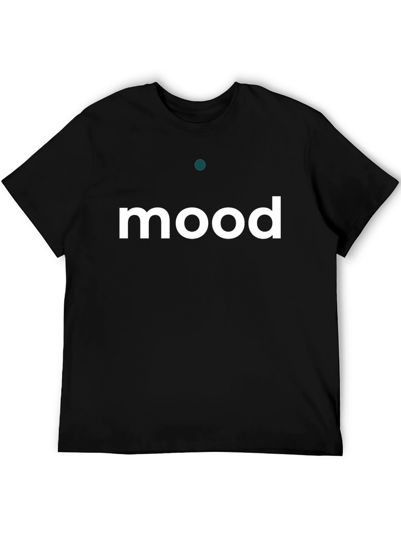Black Mood Graphic Tee - Black Cotton Blend T-Shirt view 5