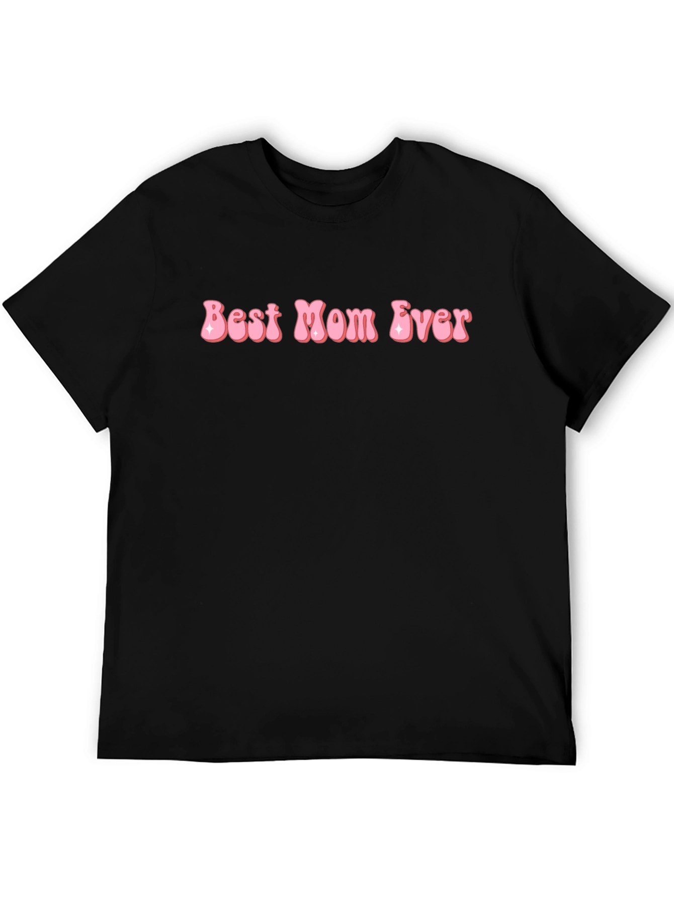 Black Best Mom Ever Black T-Shirt view 5