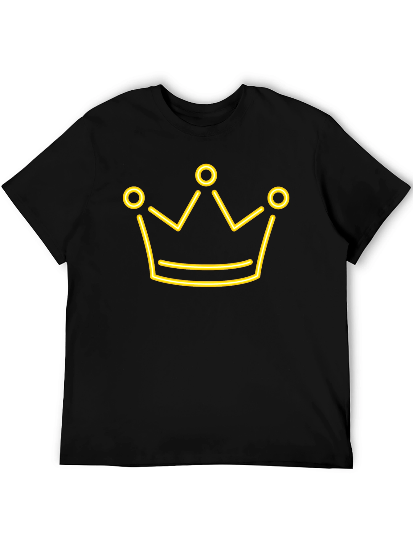 Black Neon Crown Graphic Tee - Black view 5
