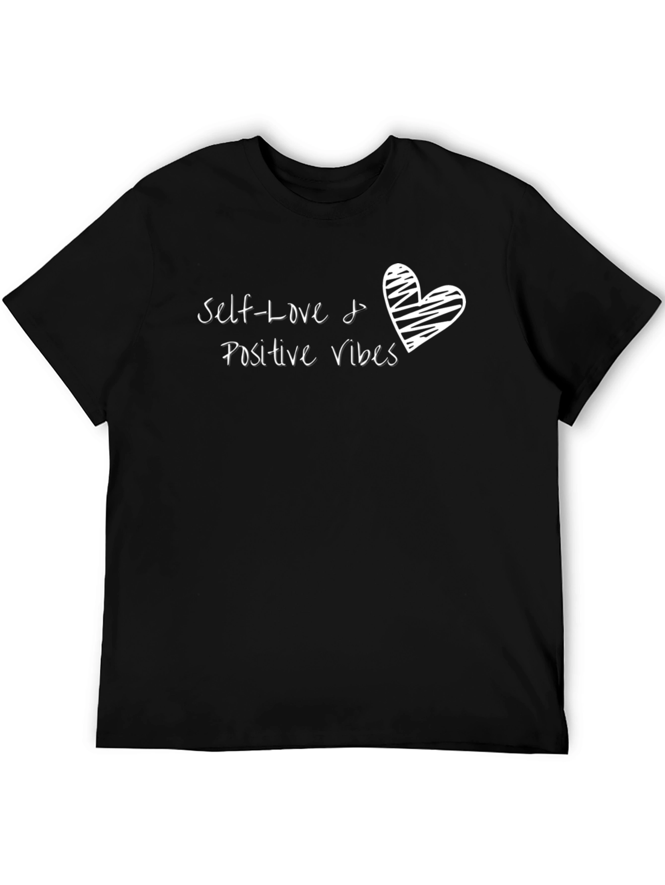 Black Self-Love & Positive Vibes Graphic Tee view 5