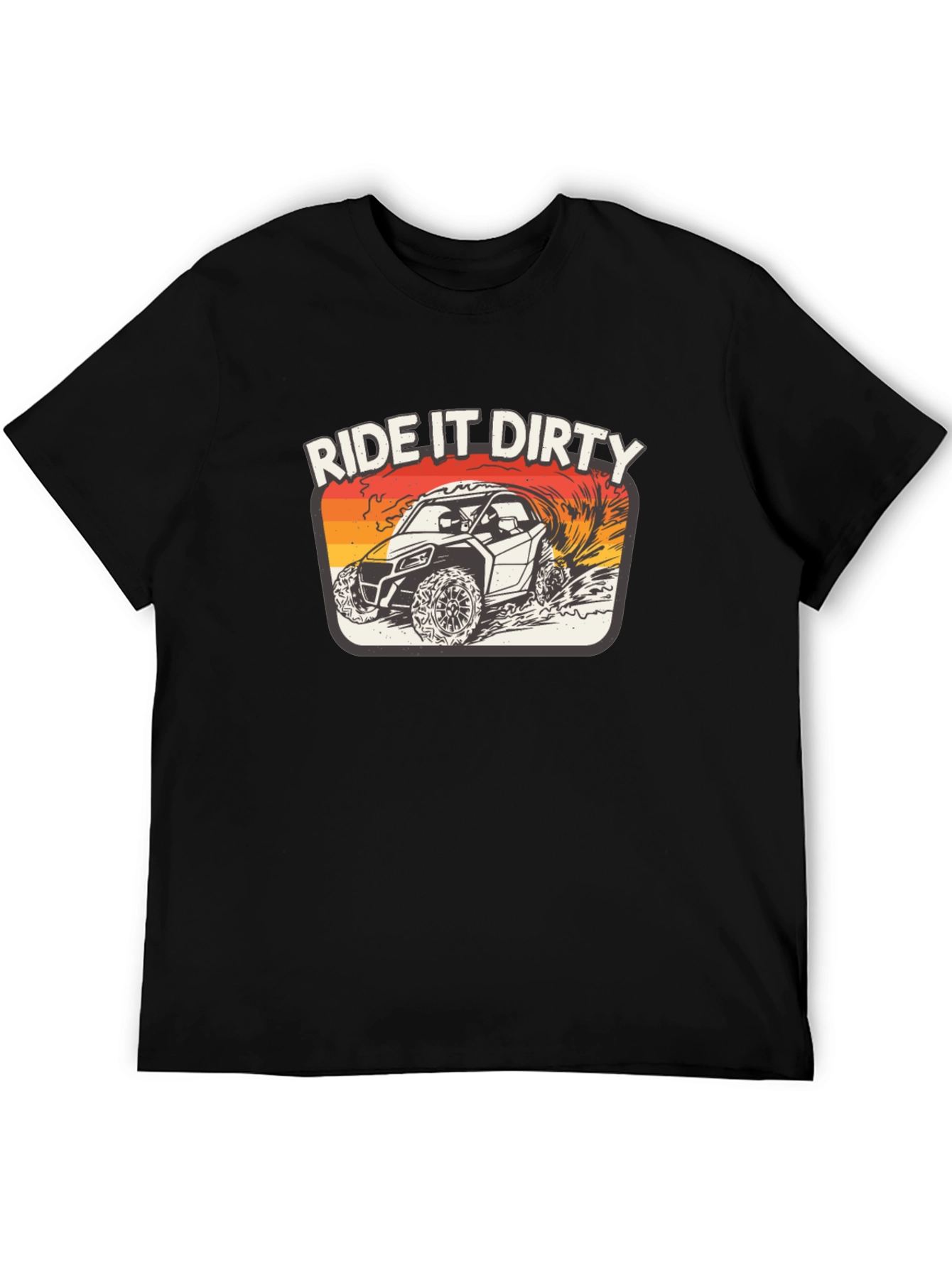 Black Ride It Dirty T-Shirt - Off Road Adventure view 5