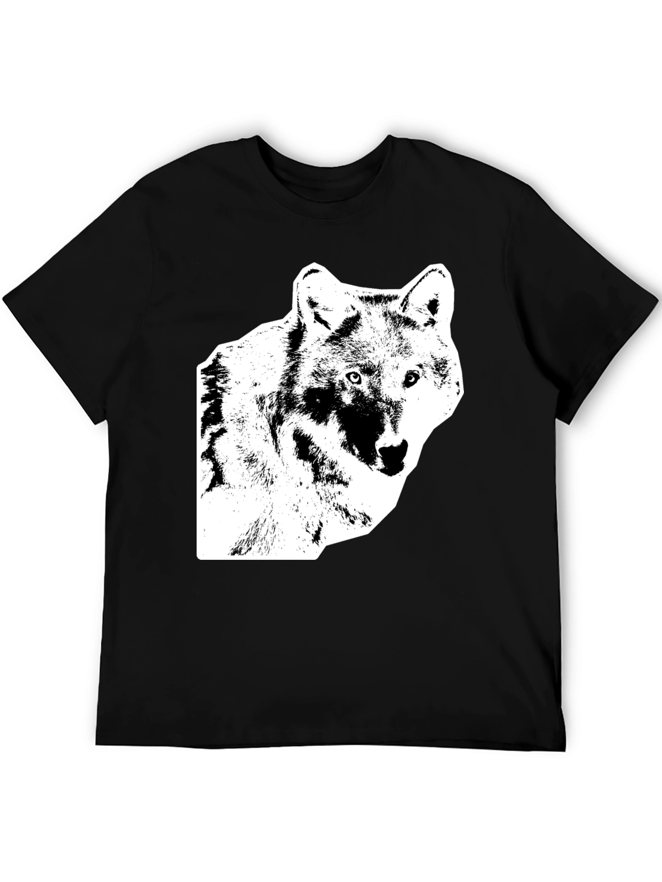 Black Black Wolf Graphic Tee view 5