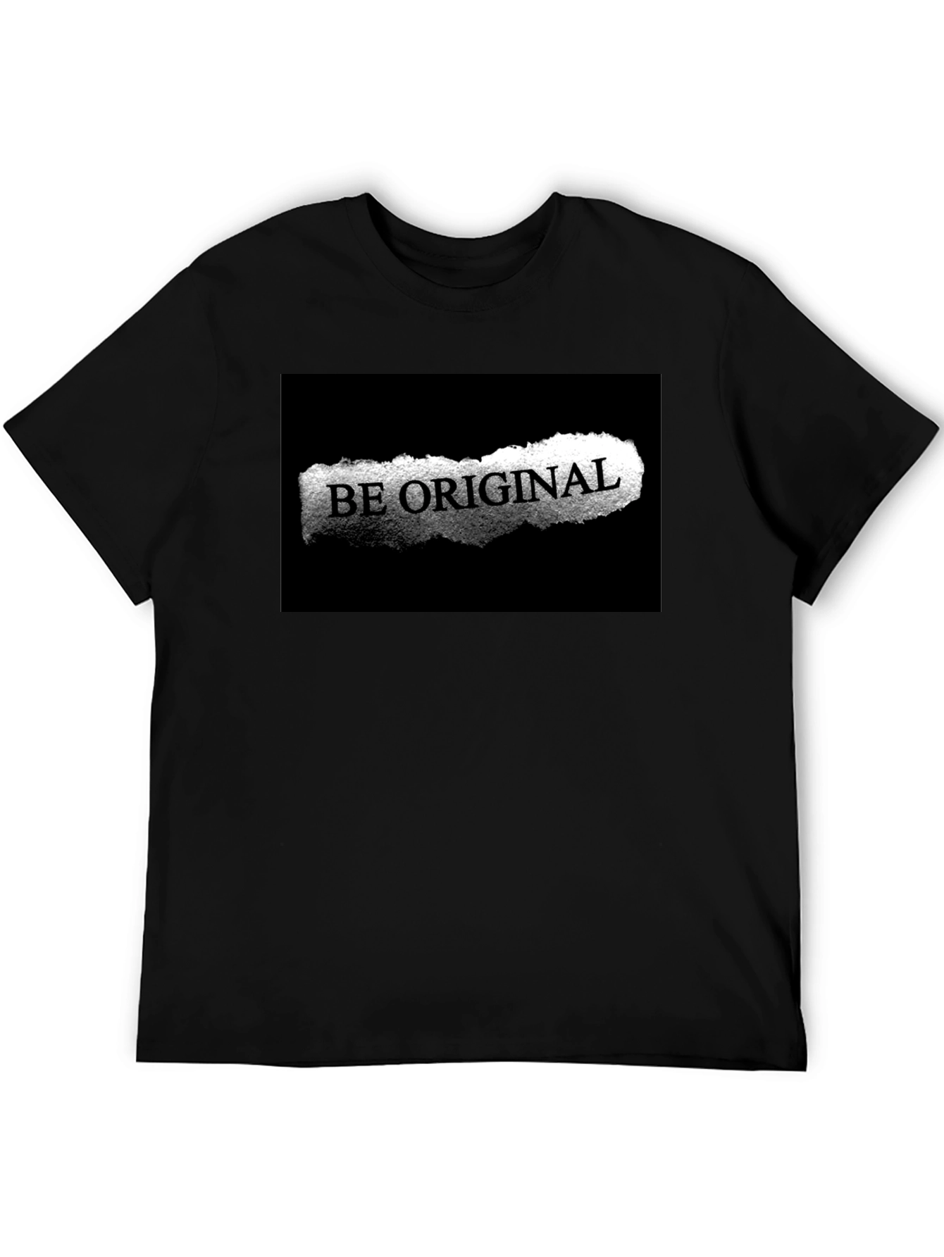 Black Be Original Black Graphic Tee view 5