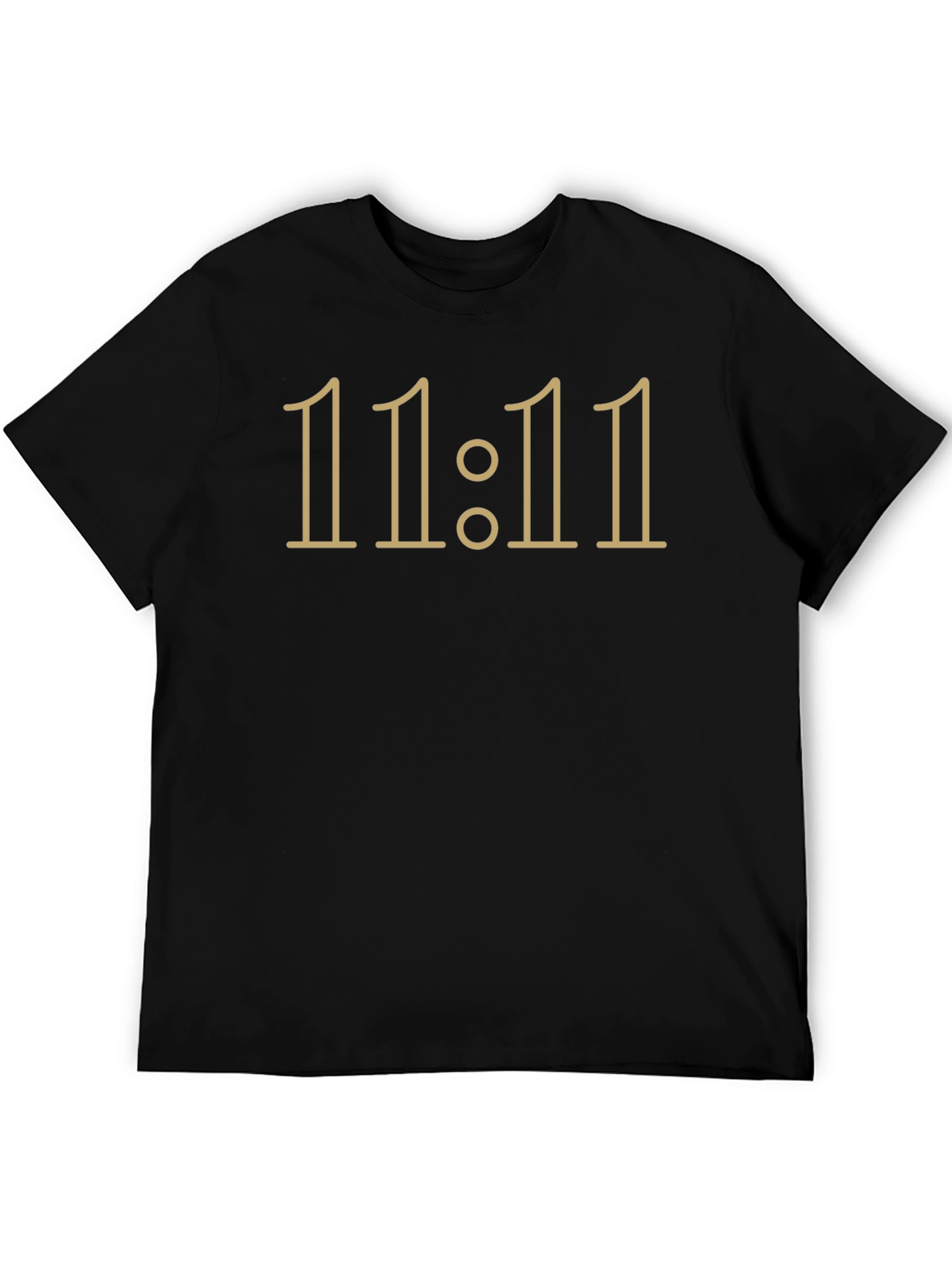 Black 11:11 Graphic Tee - Black Casual T-Shirt view 5