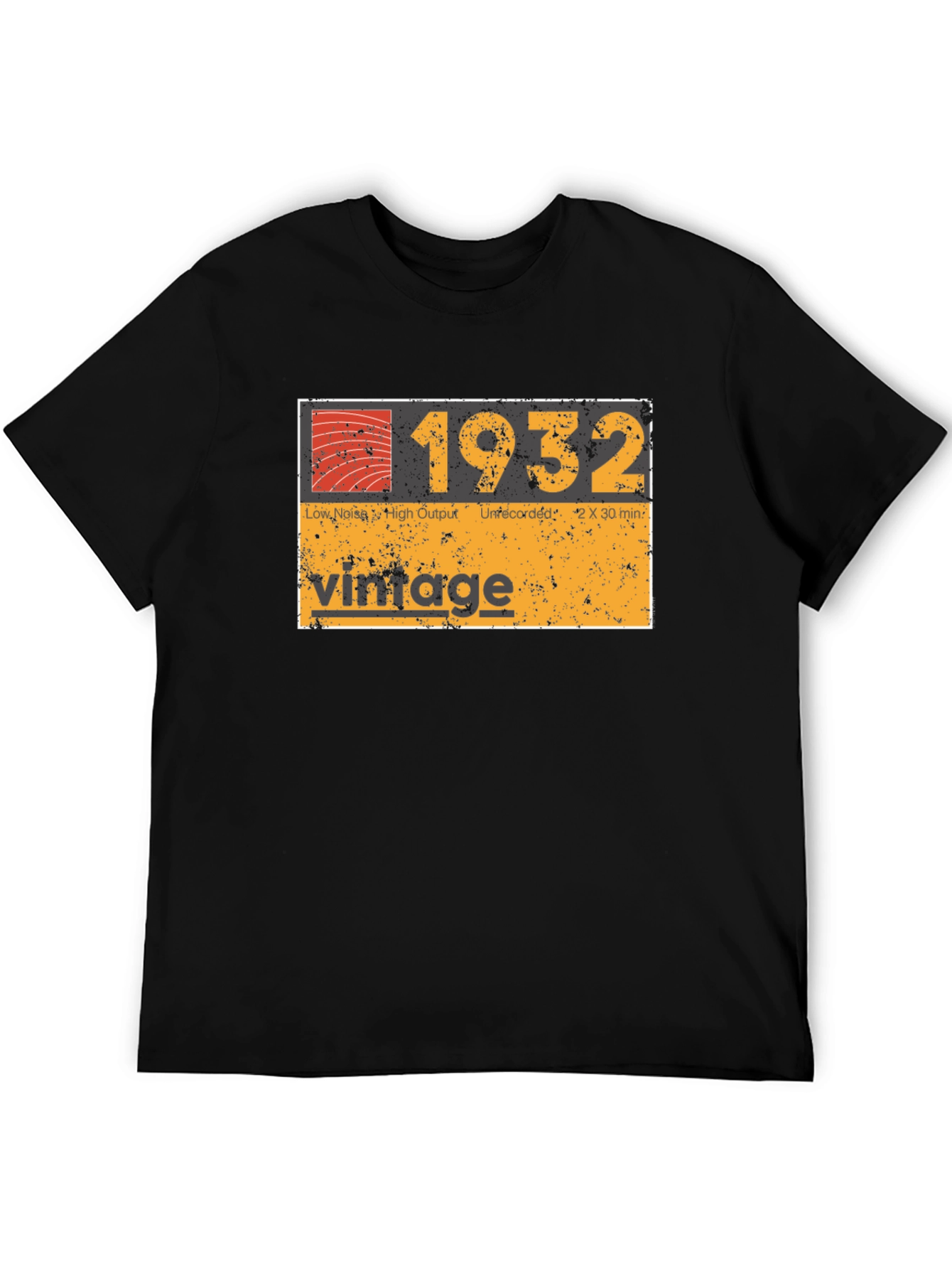 Black Vintage 1932 Graphic Tee view 5