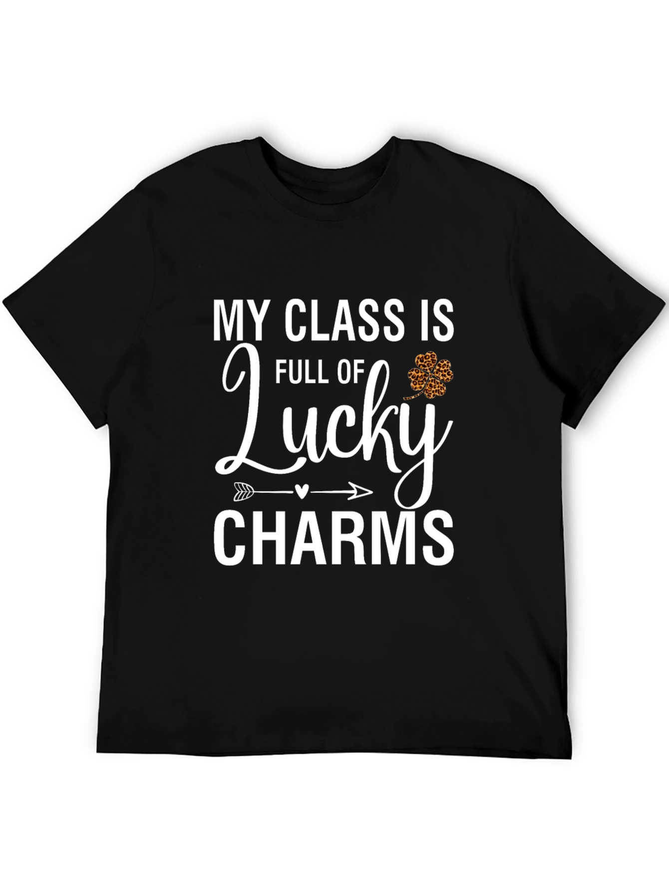 Black My Class is Full of Lucky Charms T-Shirt view 5