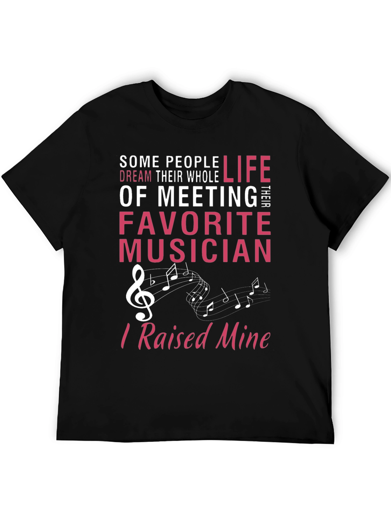 Black Musician's Parent T-Shirt - Raised Mine! view 5