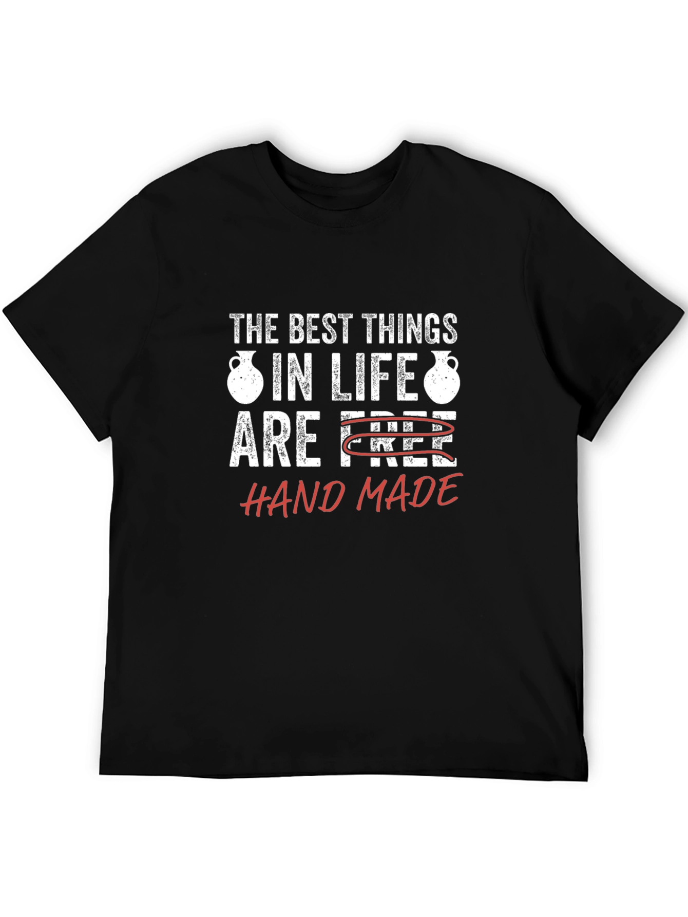 Black Handmade Pottery Lover T-Shirt - Best Things in Life Tee view 5