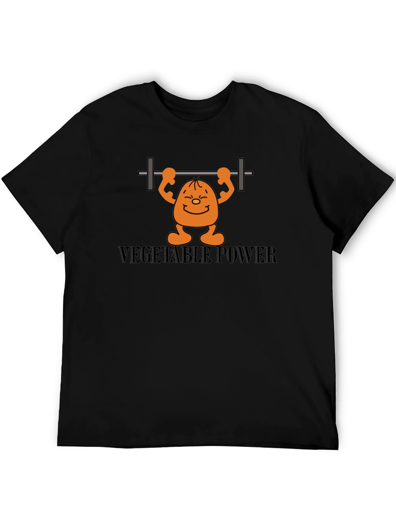 Black Vegetable Power Black T-Shirt view 5