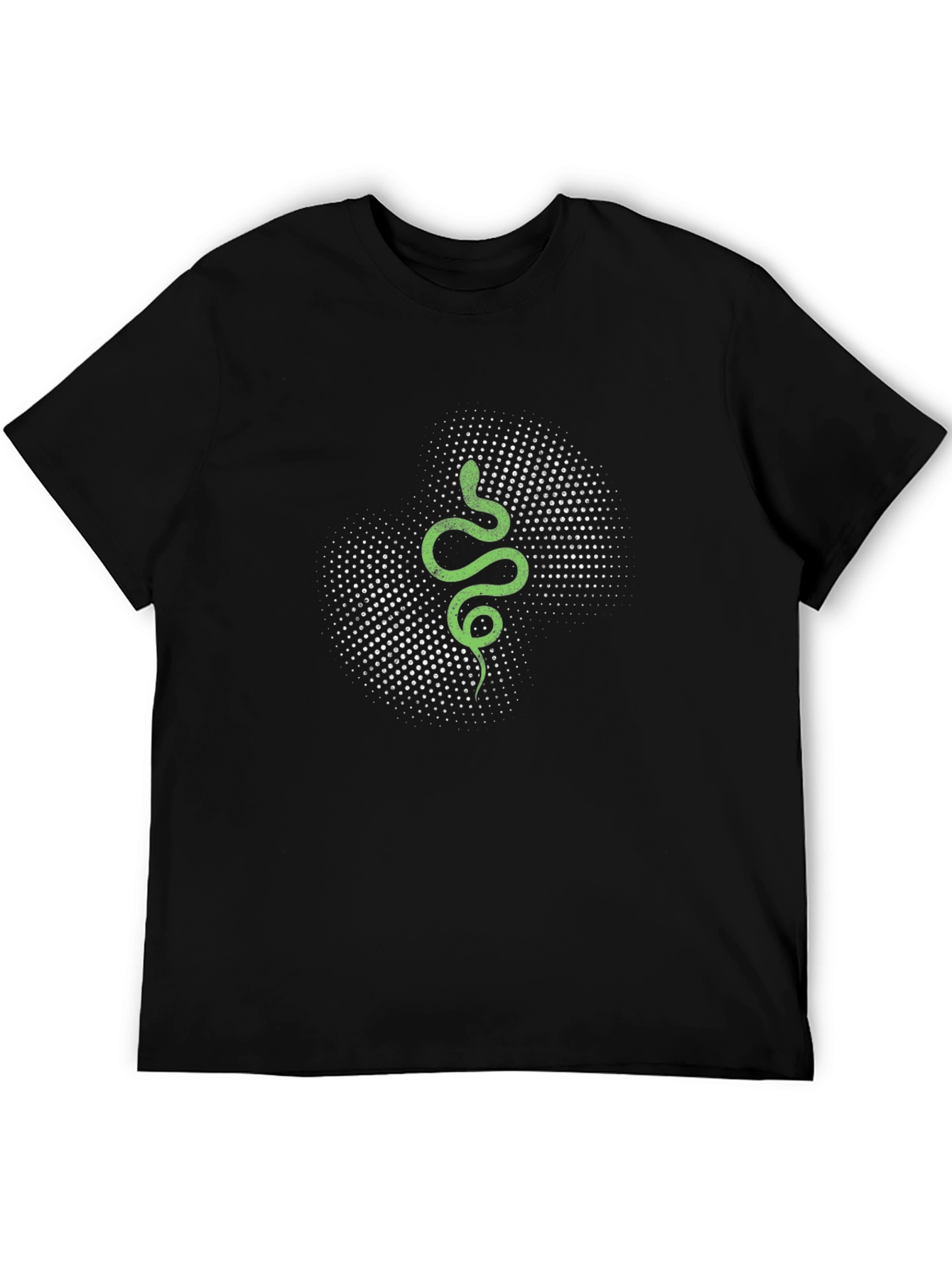Black Snake Graphic Tee - Modern Black T-Shirt view 5