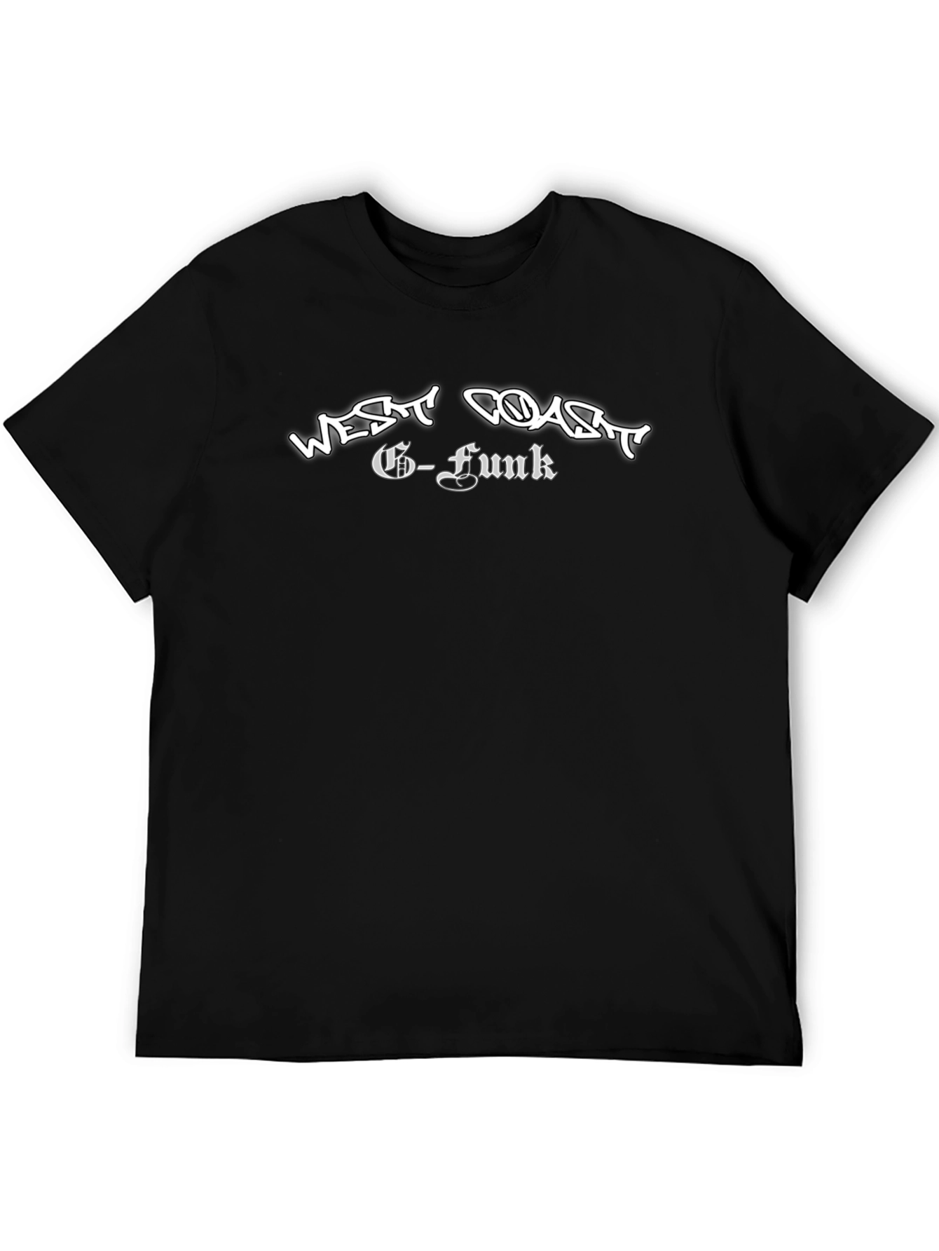 Black West Coast G-Funk Black T-Shirt view 5