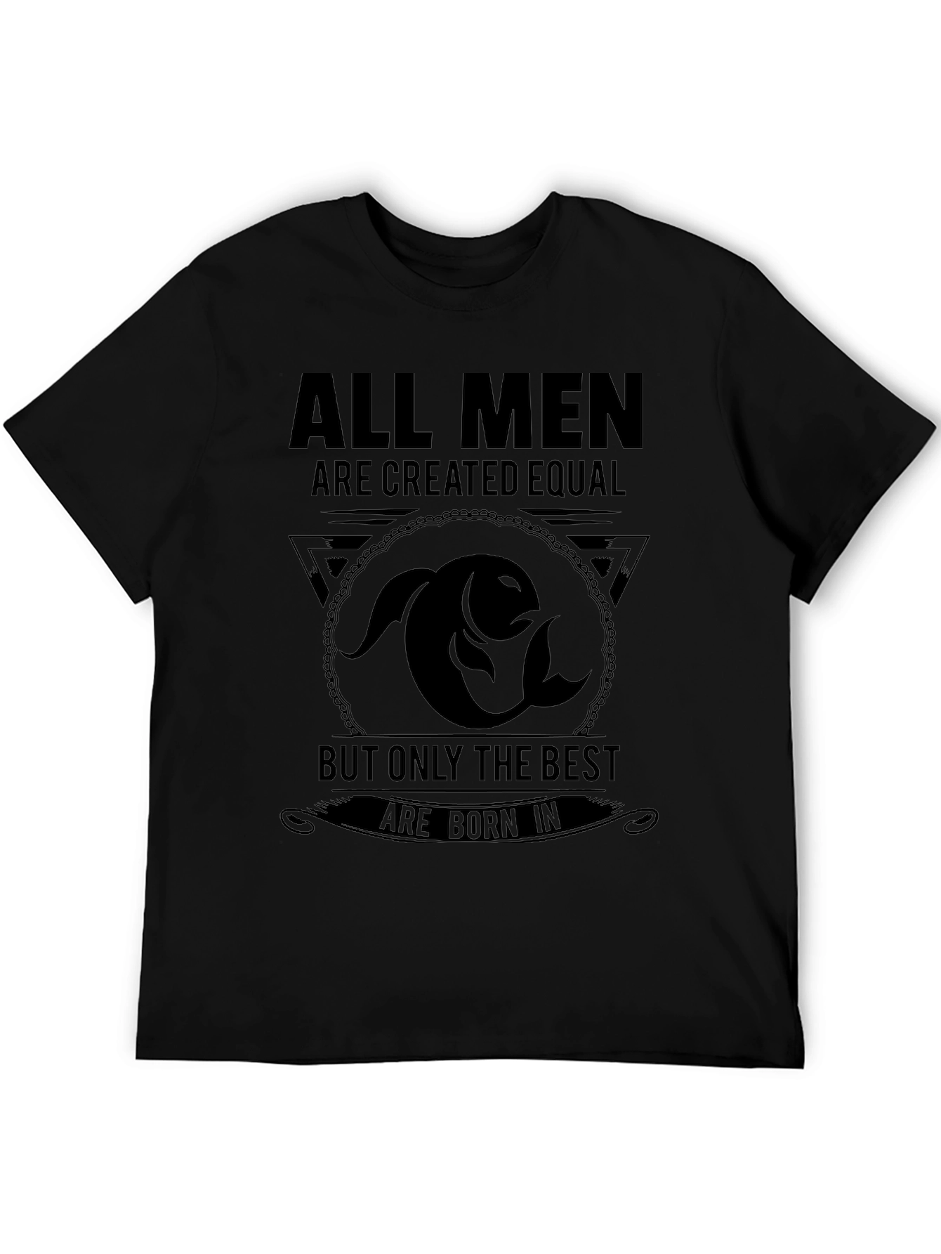 Black All Men Are Created Equal Graphic Tee view 5