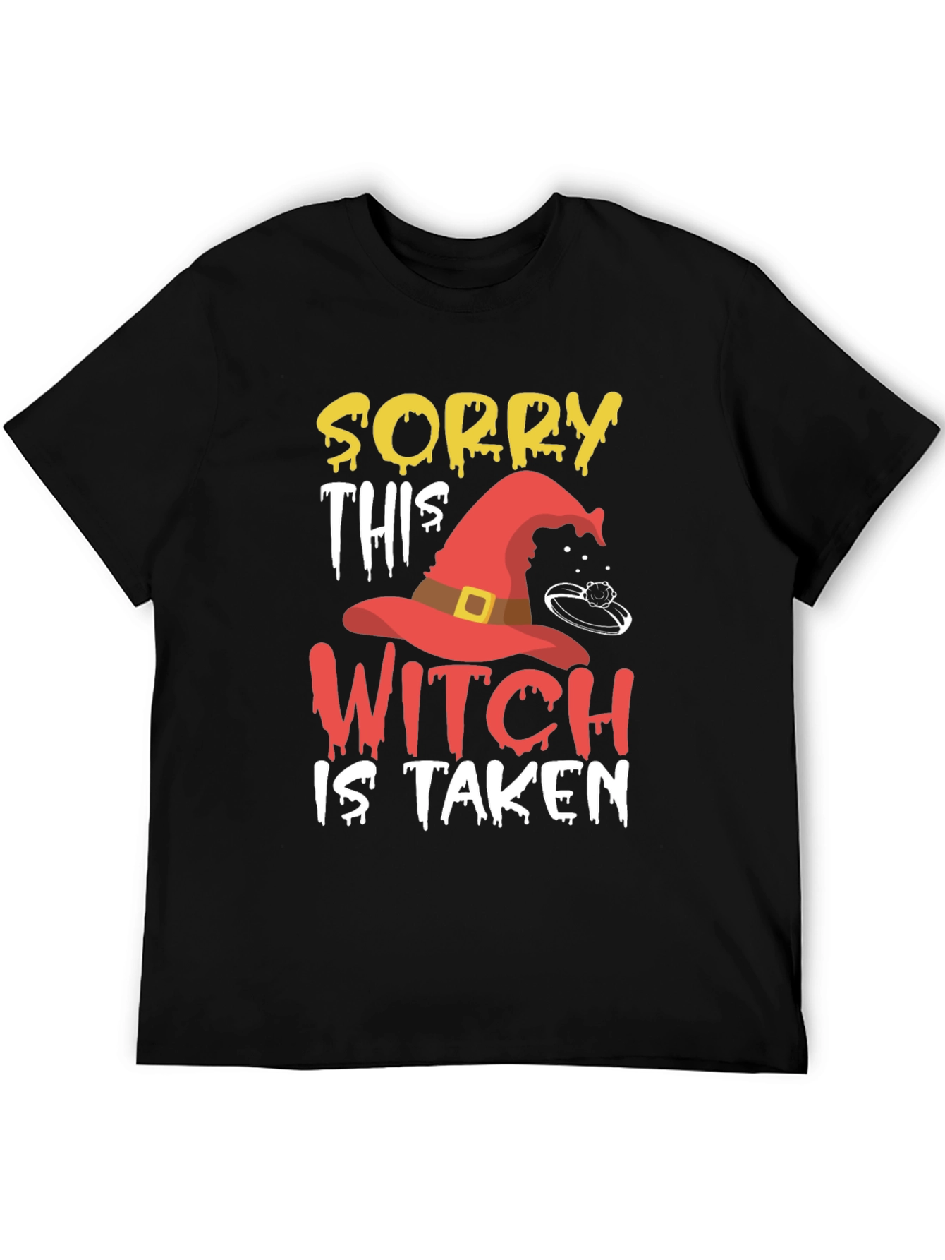 Black Sorry This Witch Is Taken Graphic T-Shirt view 5