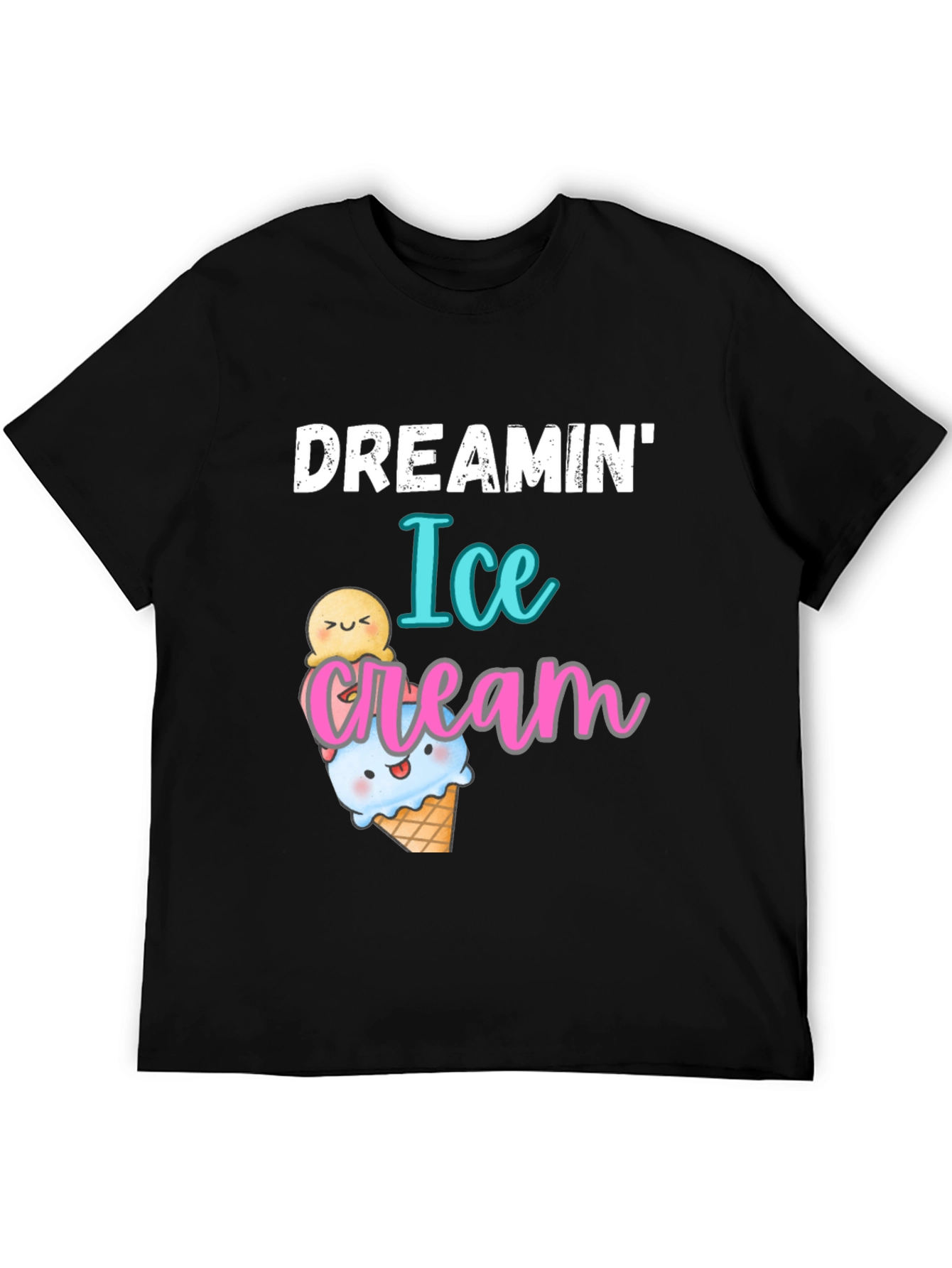Black Dreamin' Ice Cream Graphic T-Shirt view 5