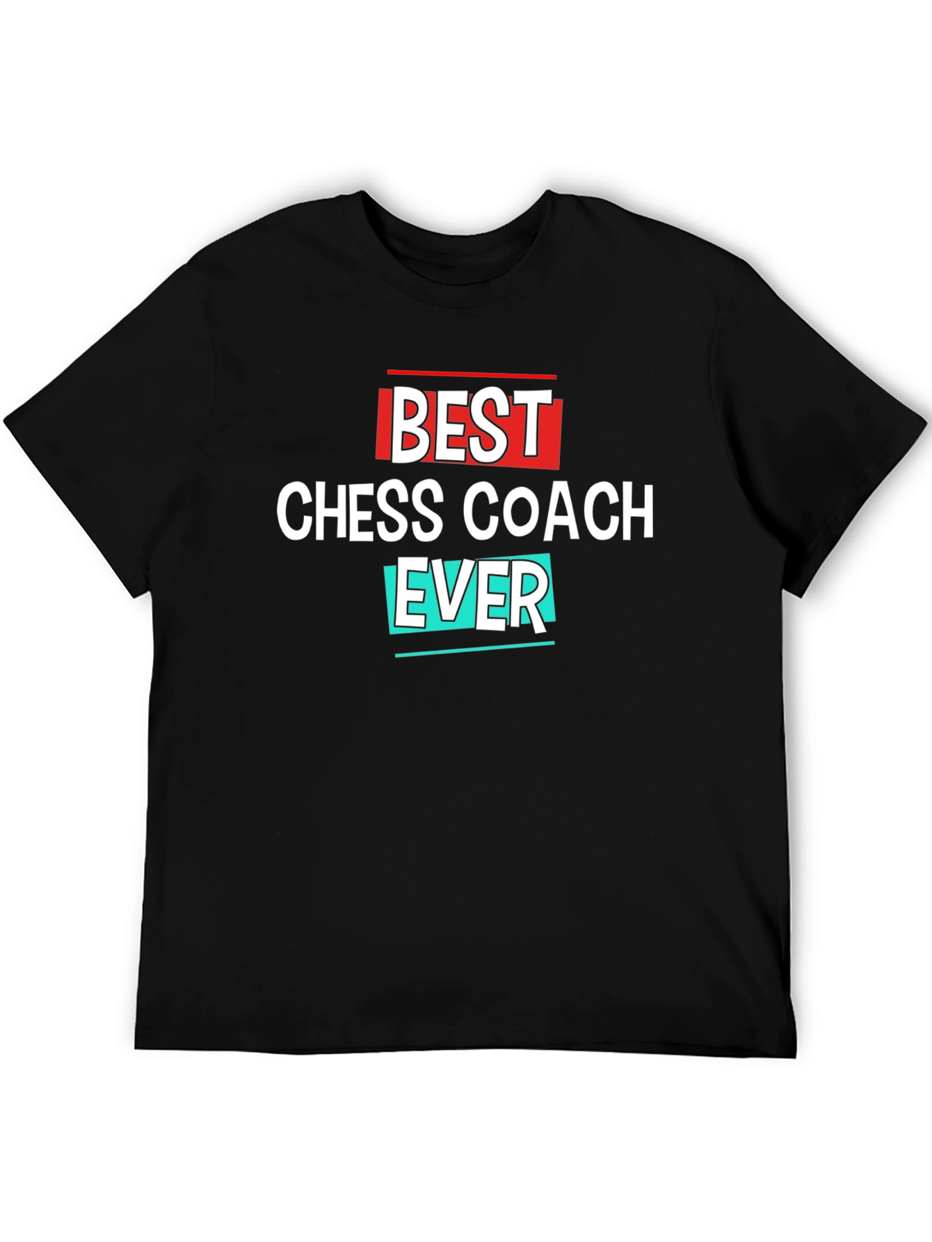 Black Best Chess Coach Ever T-Shirt - Great Gift! view 5