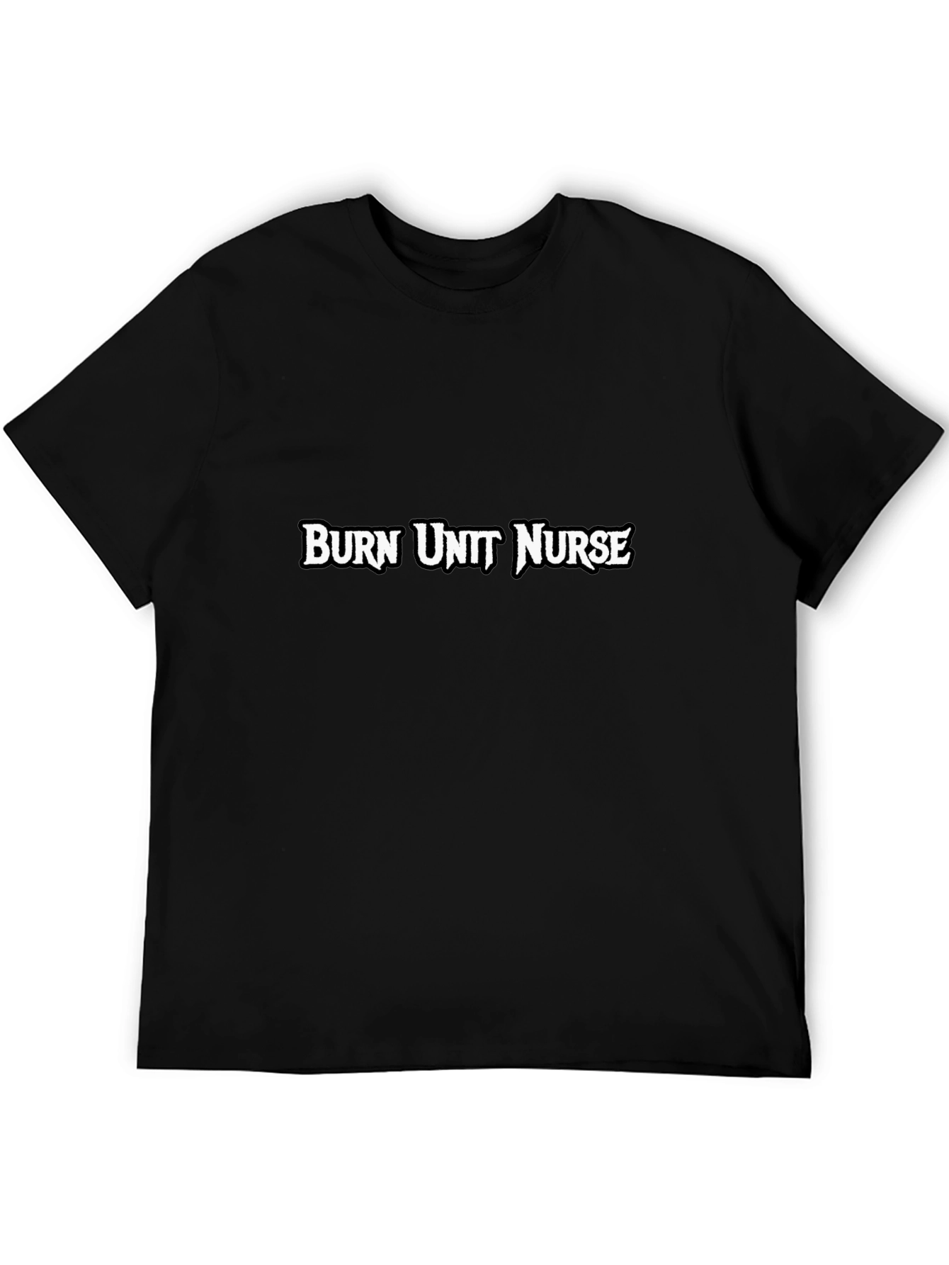 Black Burn Unit Nurse Graphic T-Shirt view 5
