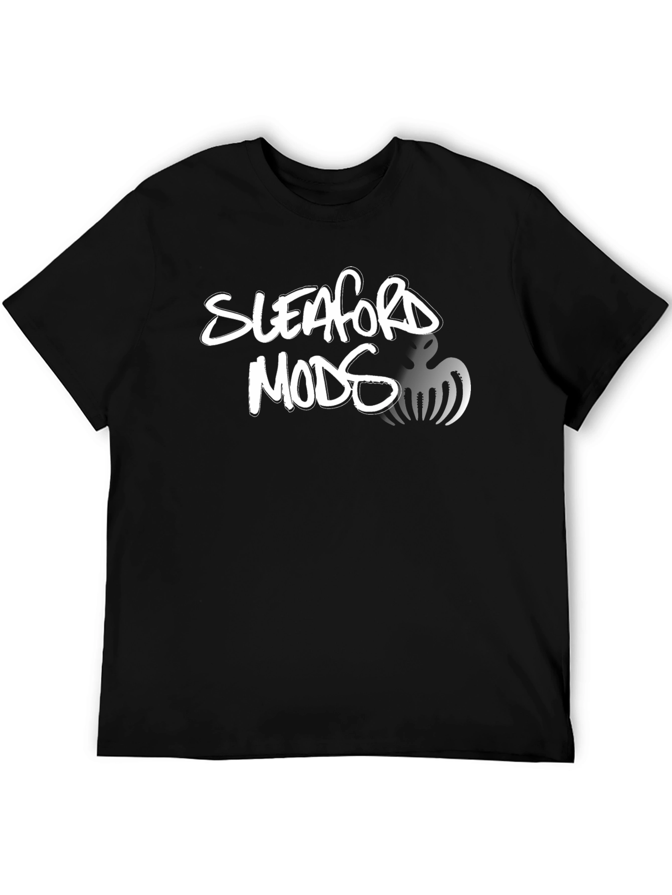 Black Sleaford Mods Black Graphic T-Shirt view 5