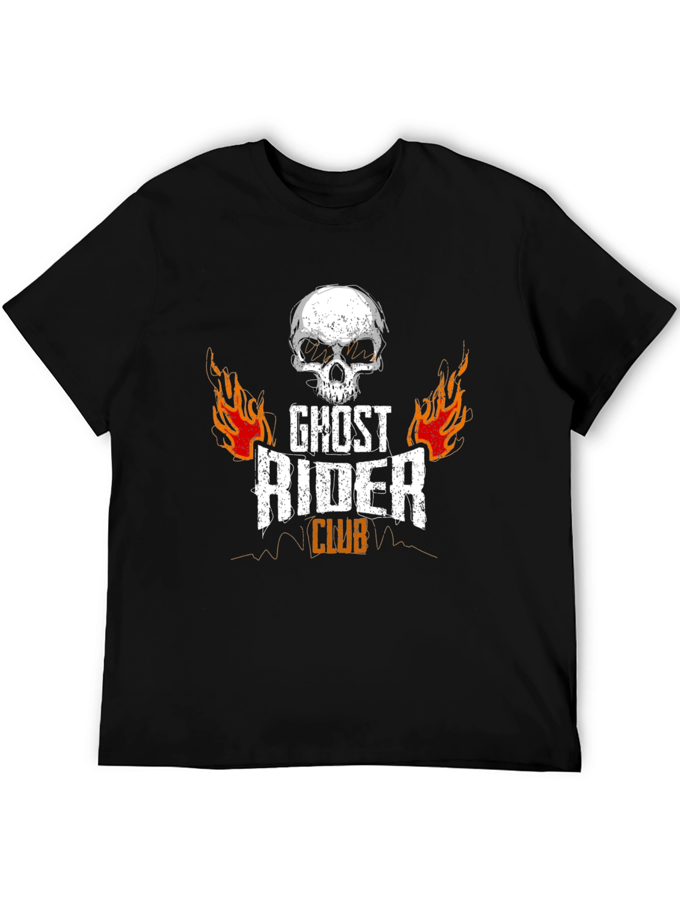 Black Ghost Rider Club Black T-Shirt view 5