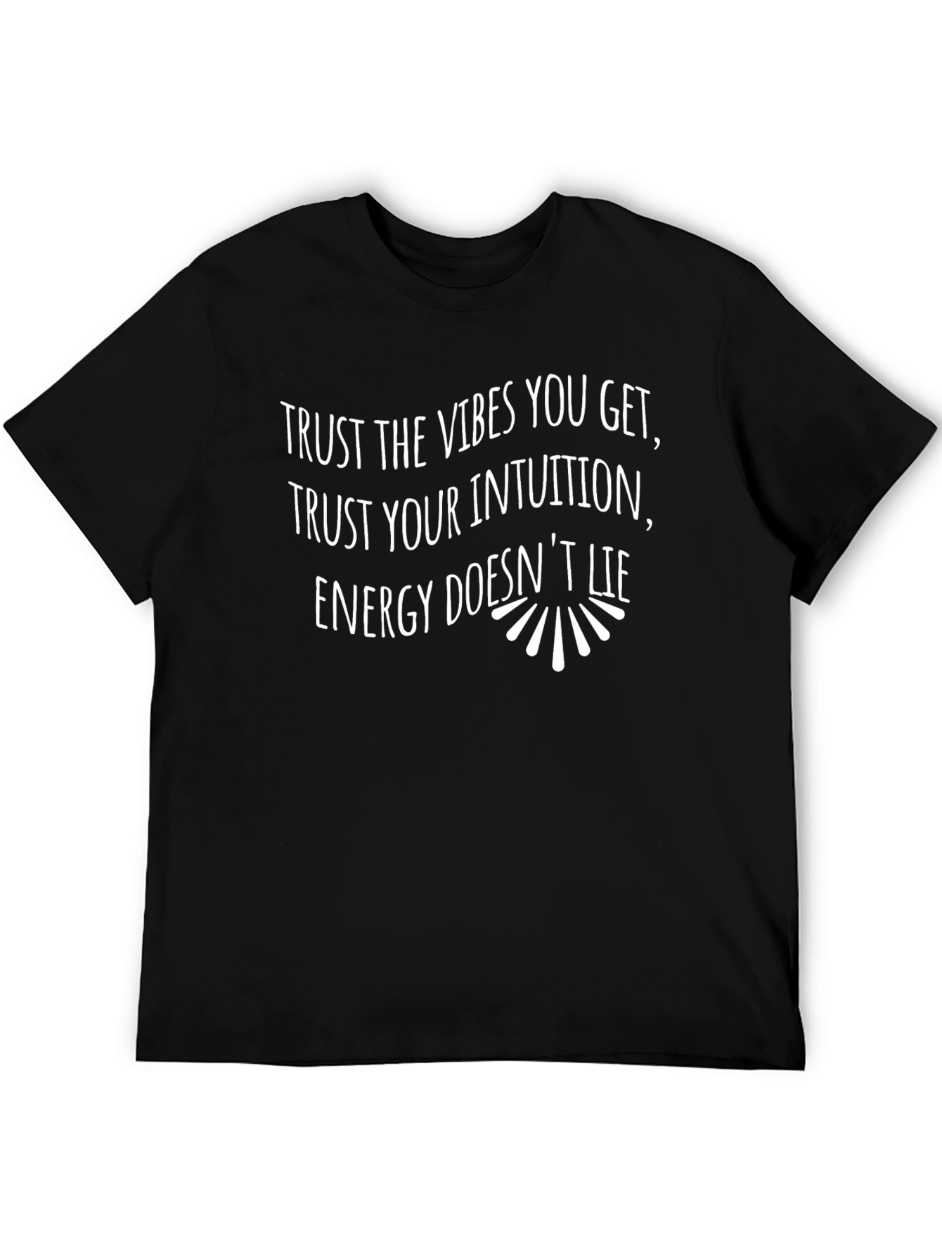 Black Trust Your Intuition Graphic T-Shirt view 5