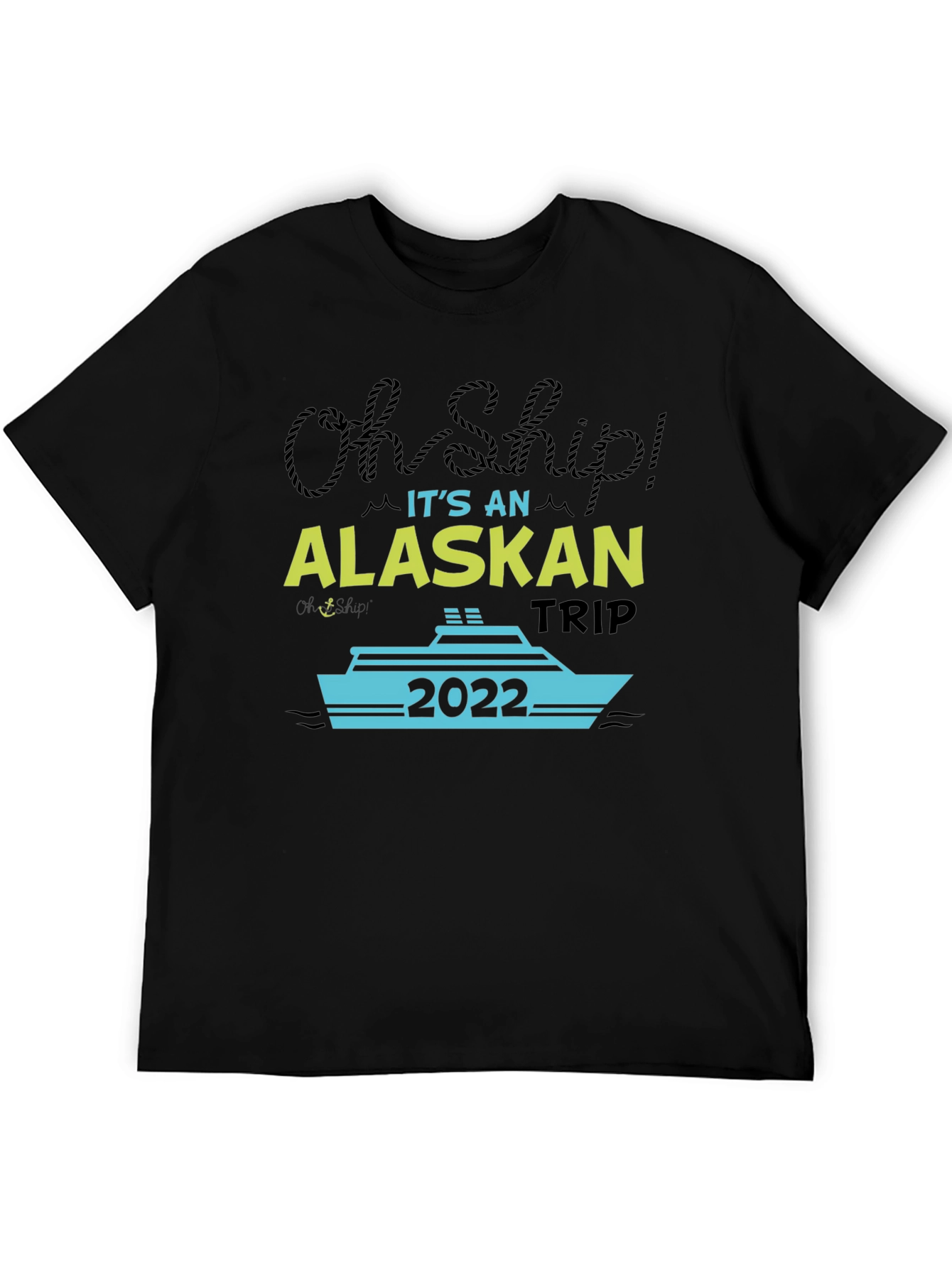 Black Alaskan Trip 2022 Graphic T-Shirt view 5