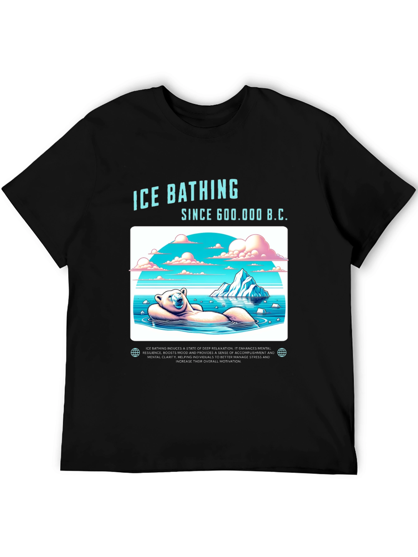Ice Bathing Bear T-Shirt - Since 600,000 B.C. - 5