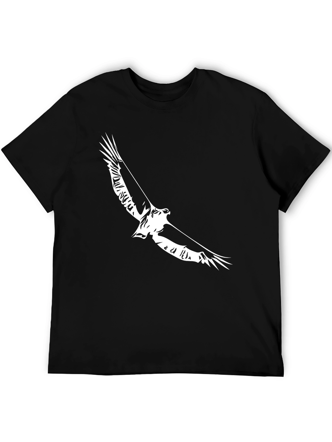 Black Black Eagle Graphic Tee - Stylish Men's T-Shirt view 5